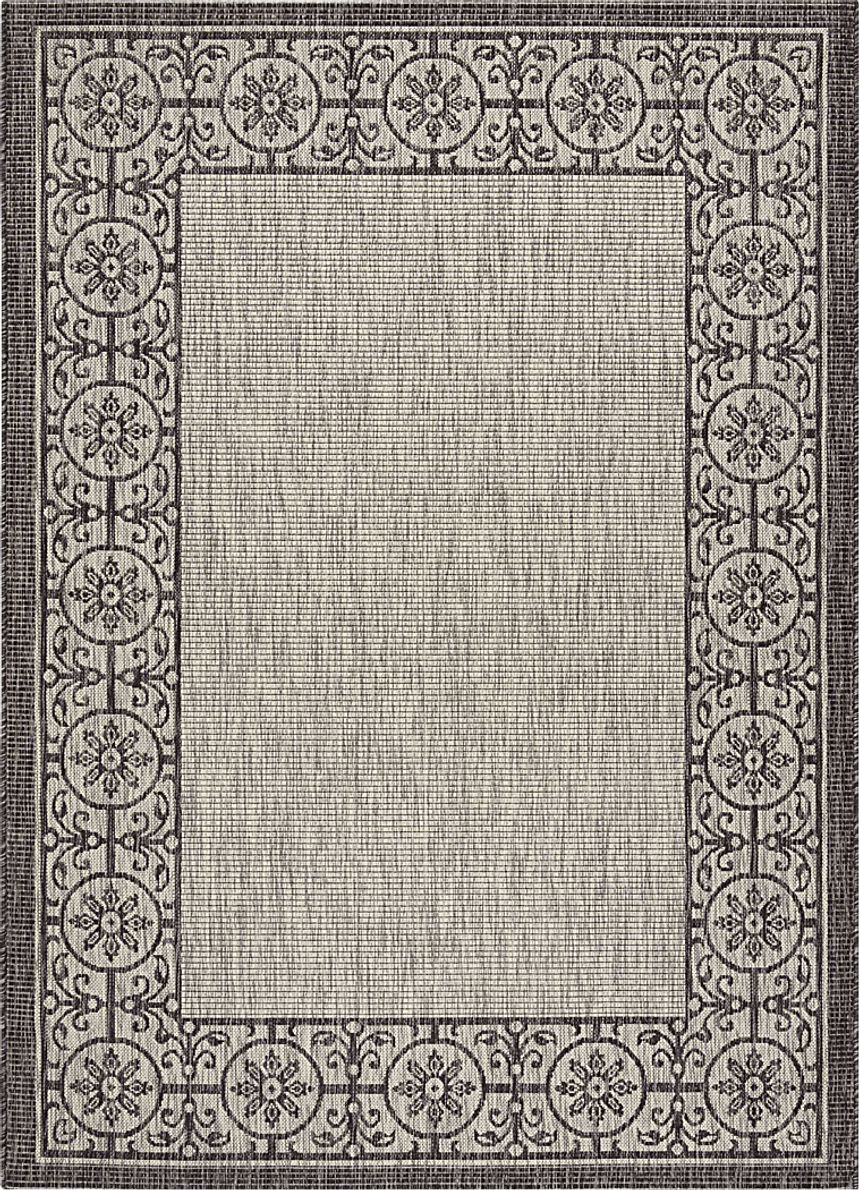 Anvita Ivory 5' x 7' Indoor/Outdoor Rug