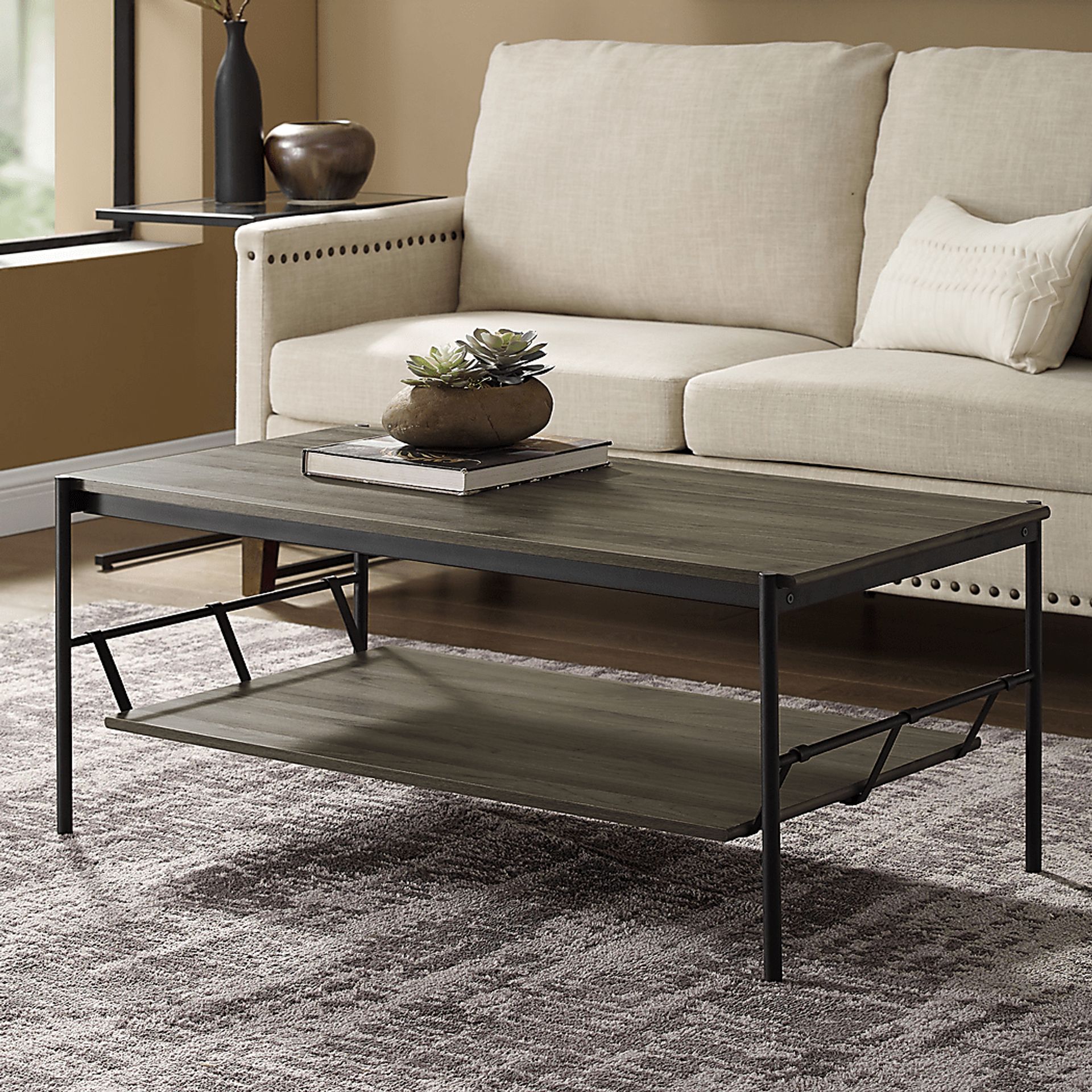 Apache Creek Gray Cocktail Table - Image 4