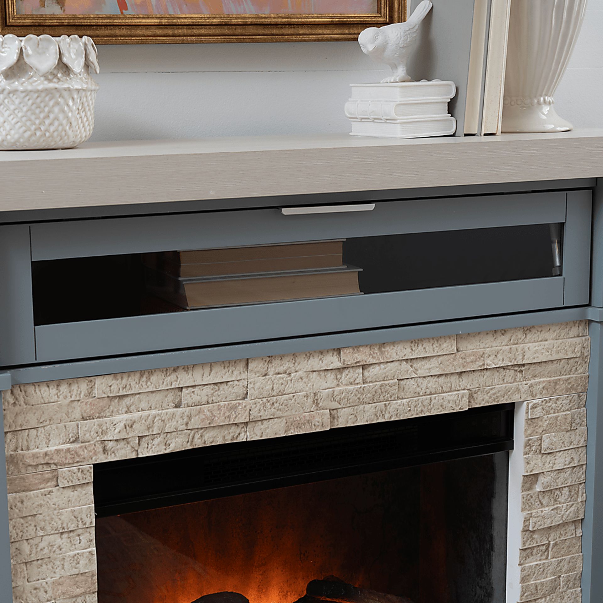 Apeci Blue 40 in. Console with Electric Fireplace - Image 7