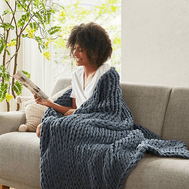 Apenzell Blue Throw Blanket - Thumbnail - Image 13