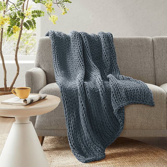 Apenzell Blue Throw Blanket - Thumbnail - Image 1