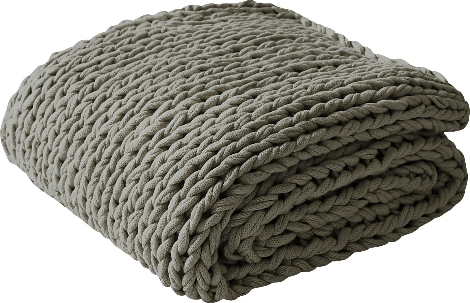 Apenzell Charcoal Throw Blanket - Thumbnail 3