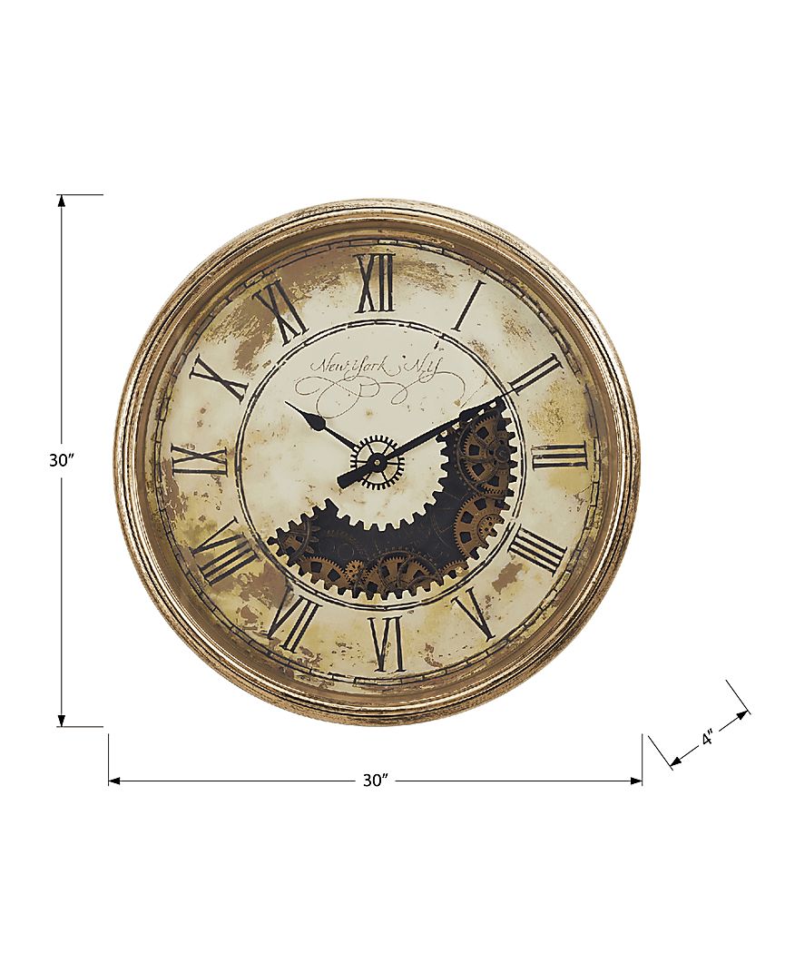 Apexlane Gold Wall Clock - Thumbnail 2