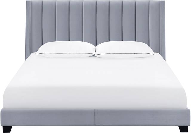 Aphelia Gray King Bed - Thumbnail - Image 2