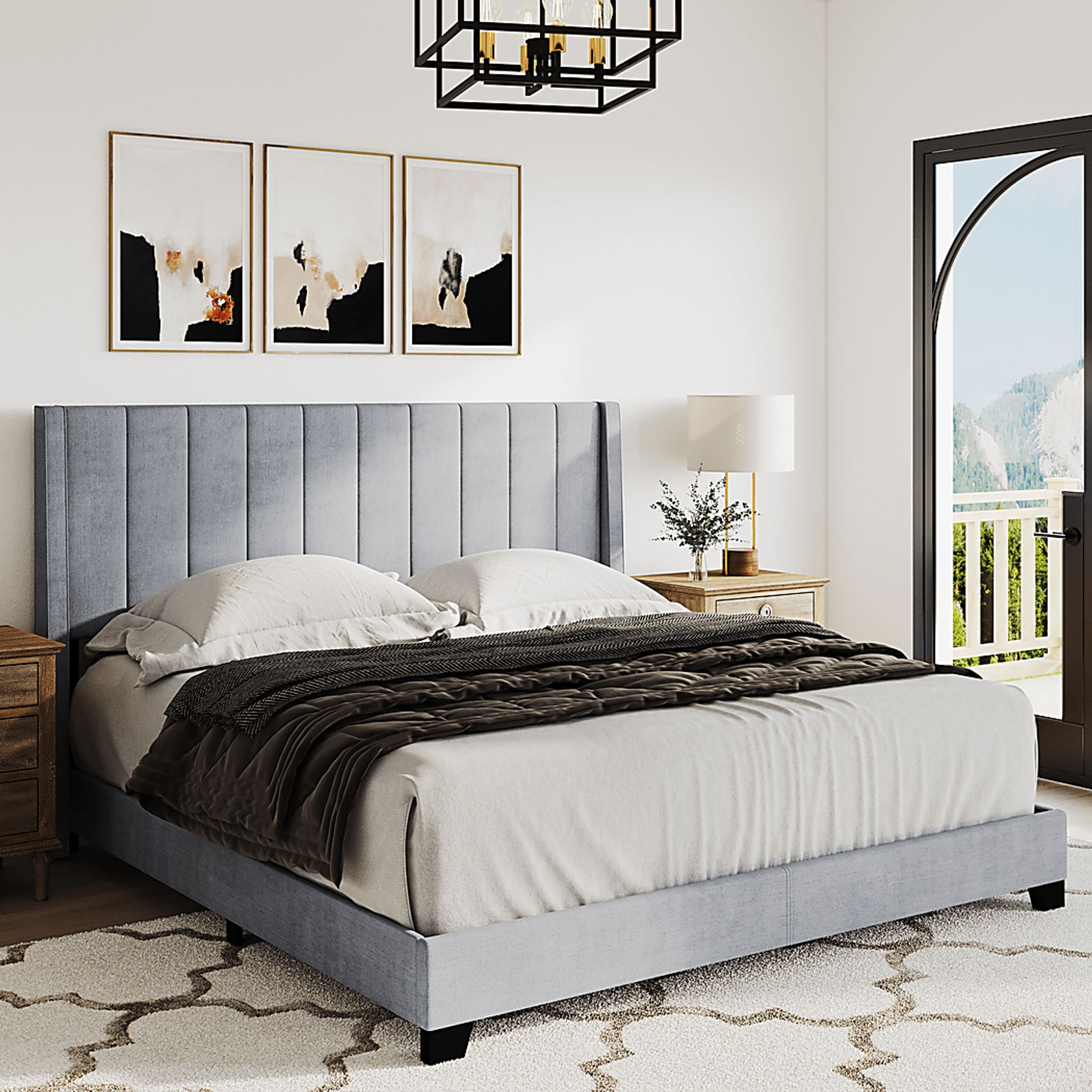 Aphelia Gray King Bed - Image 7