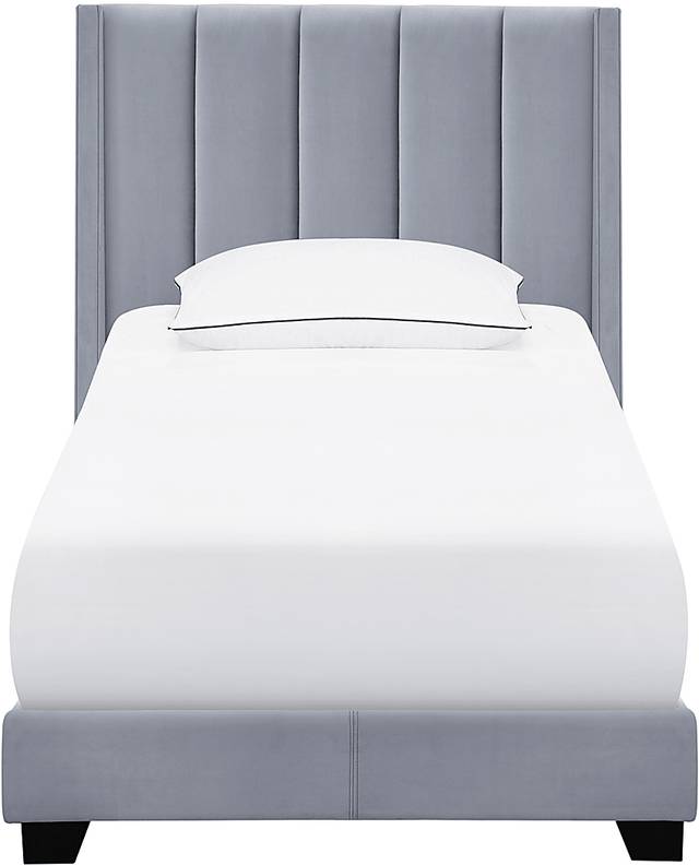 Aphelia Gray Twin Bed - Thumbnail - Image 2