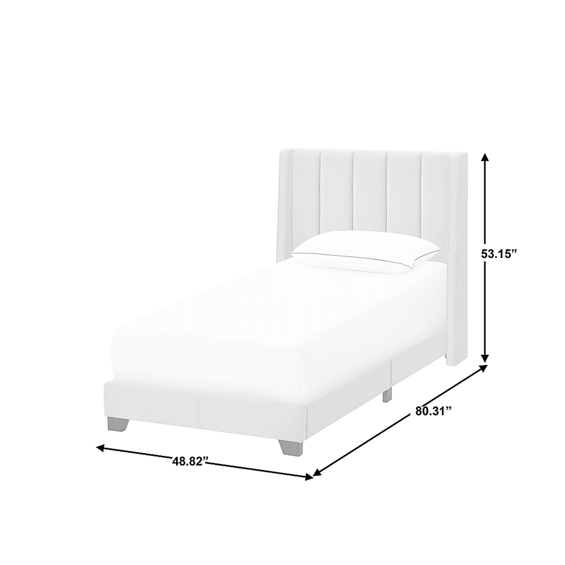 Aphelia Gray Twin Bed - Image 9