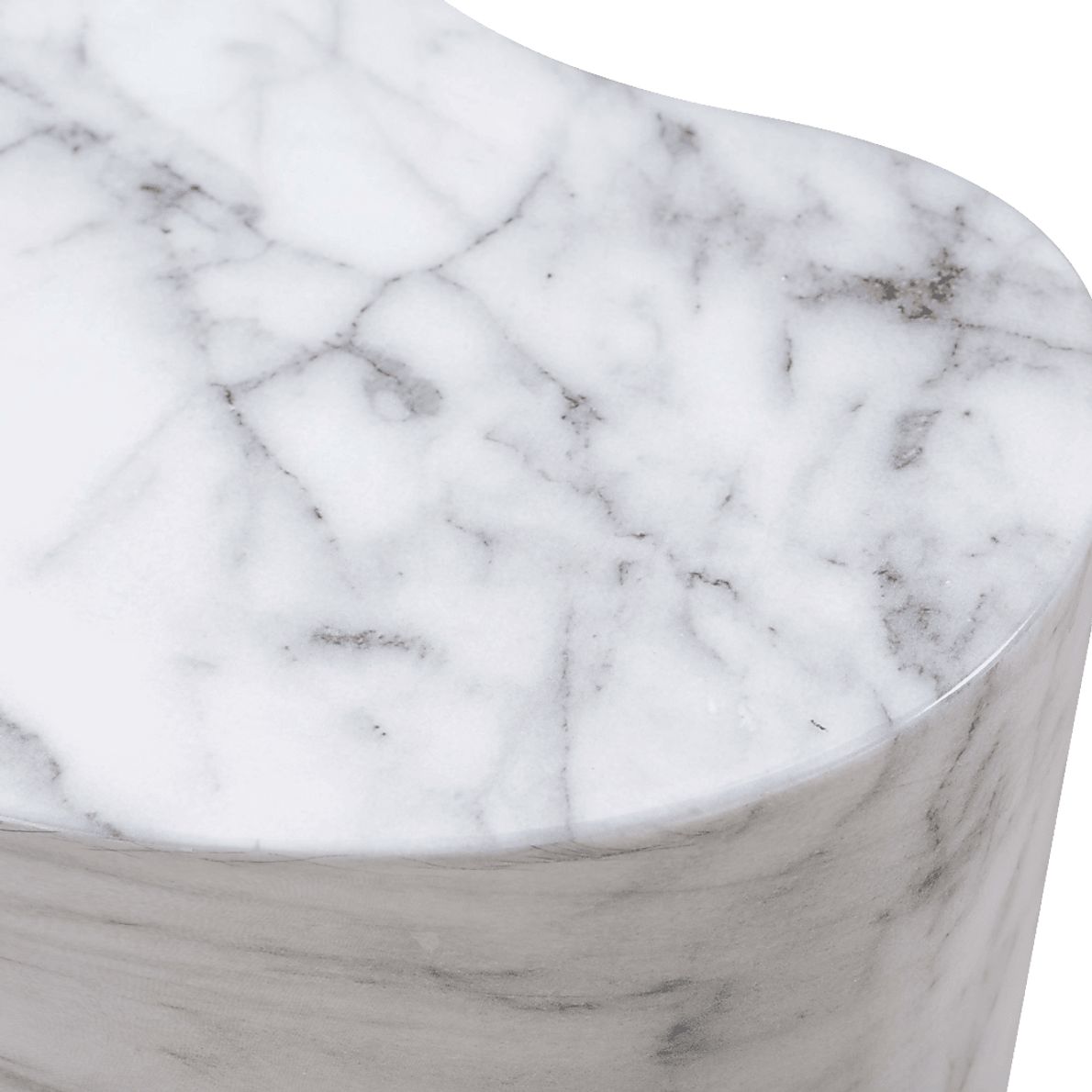 Aphina White Large Accent Table