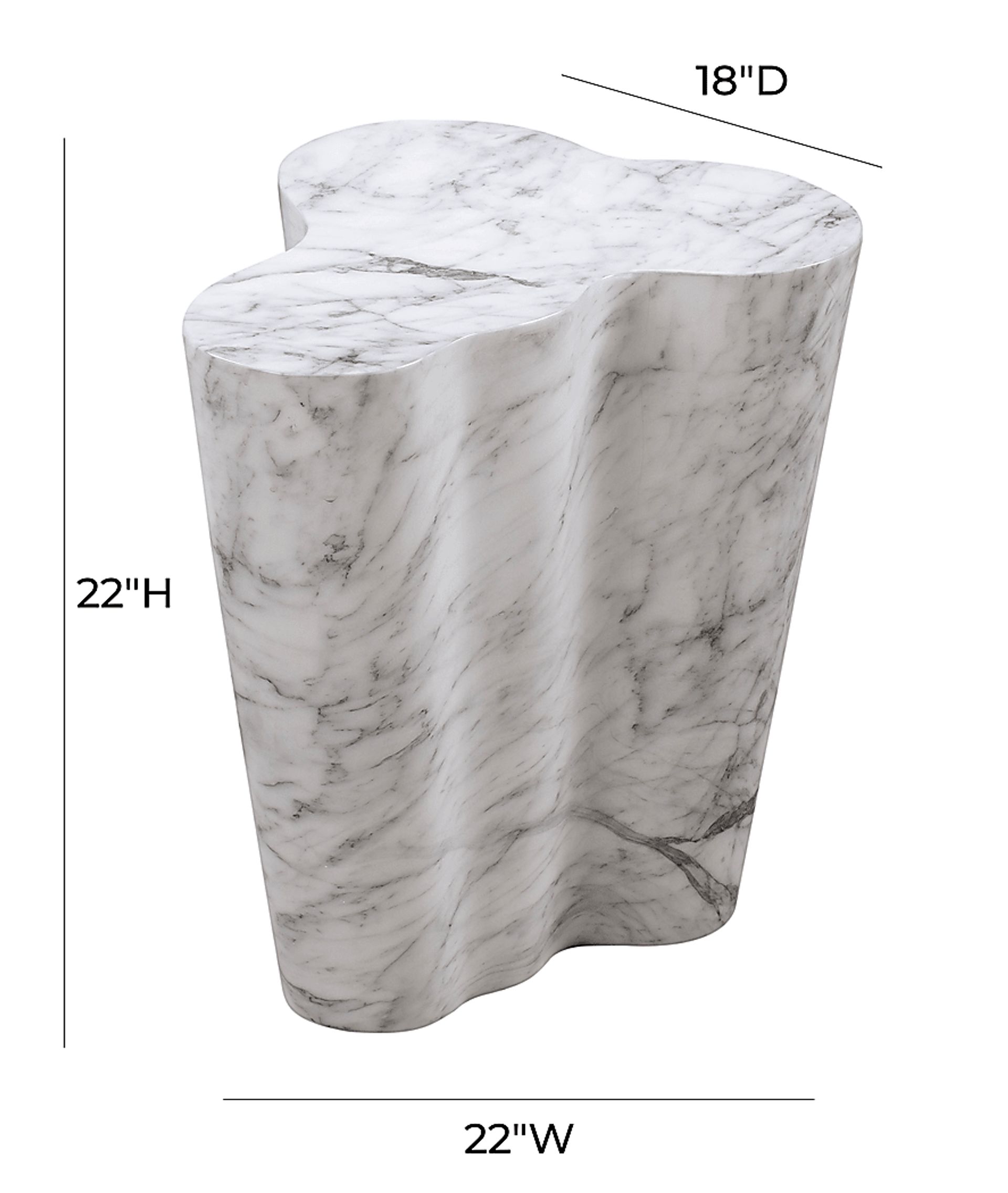 Aphina White Large Accent Table - Image 6