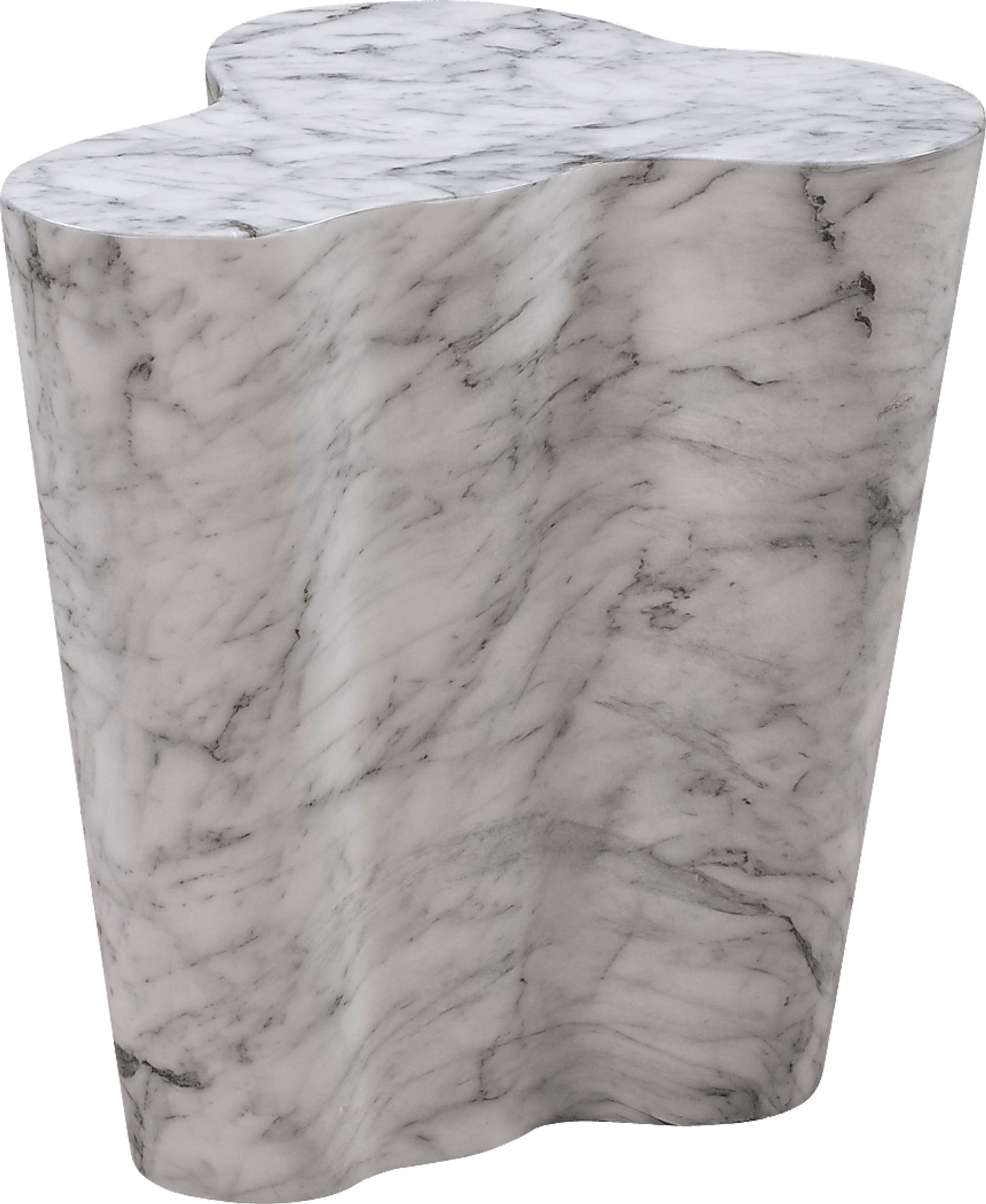 Aphina White Small End Table - Image 2
