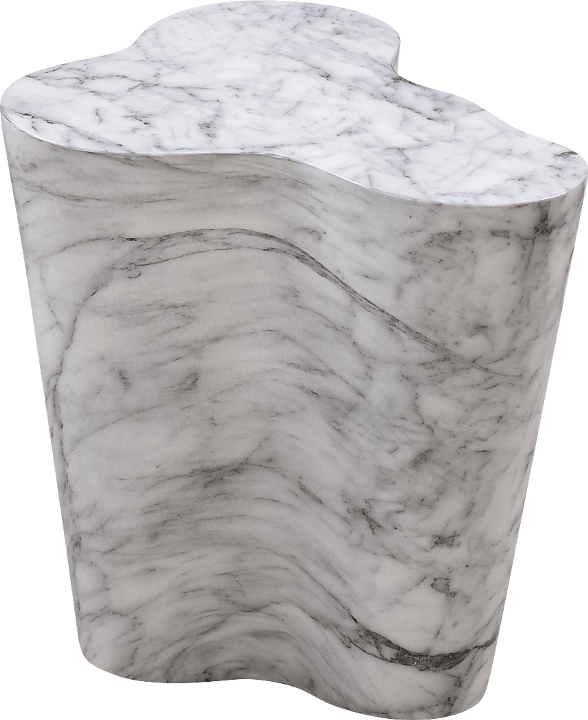Aphina White Small End Table - Image 3