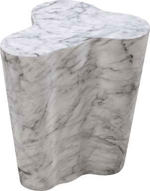 Aphina White Small End Table