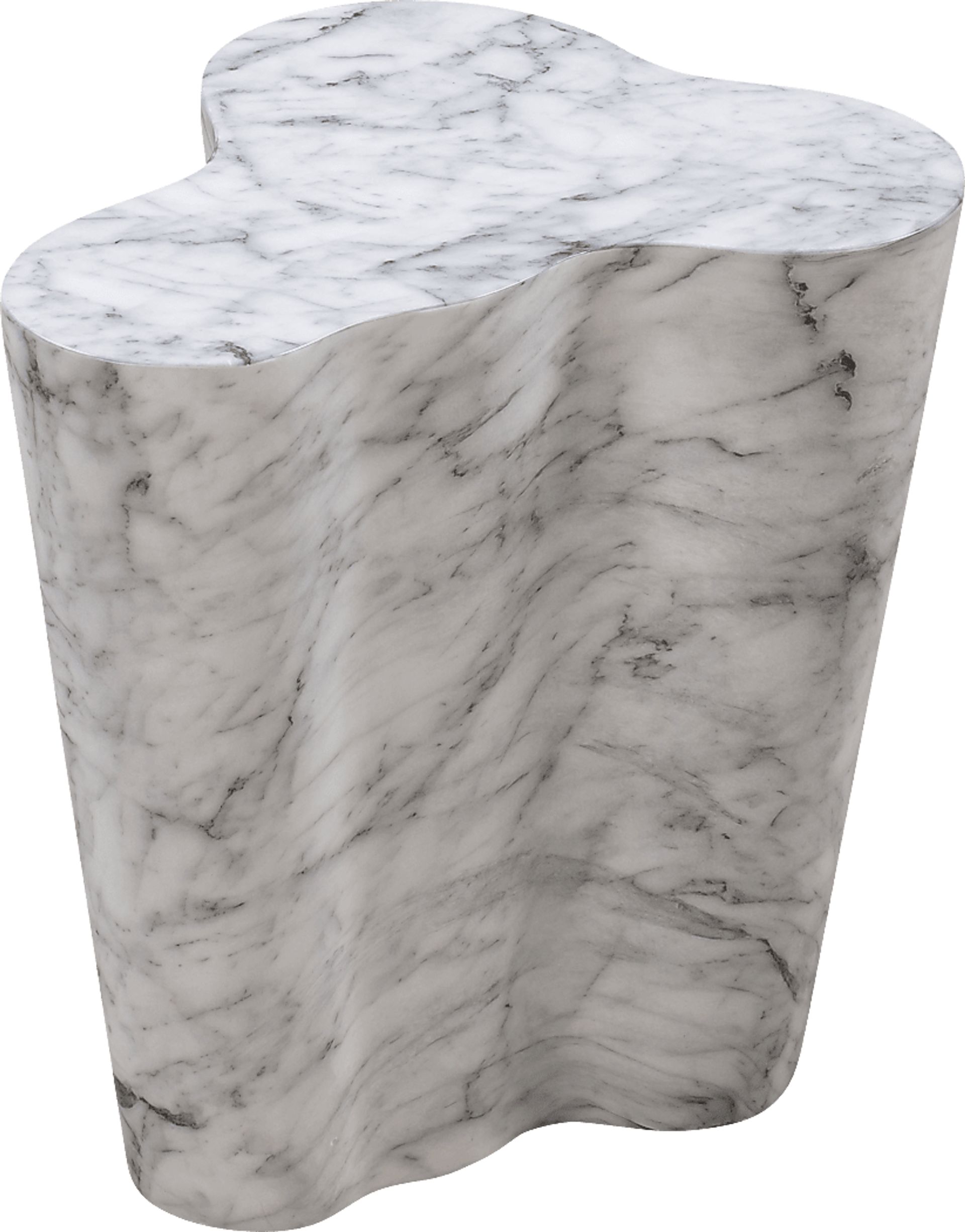 Aphina White Small End Table - Image 1