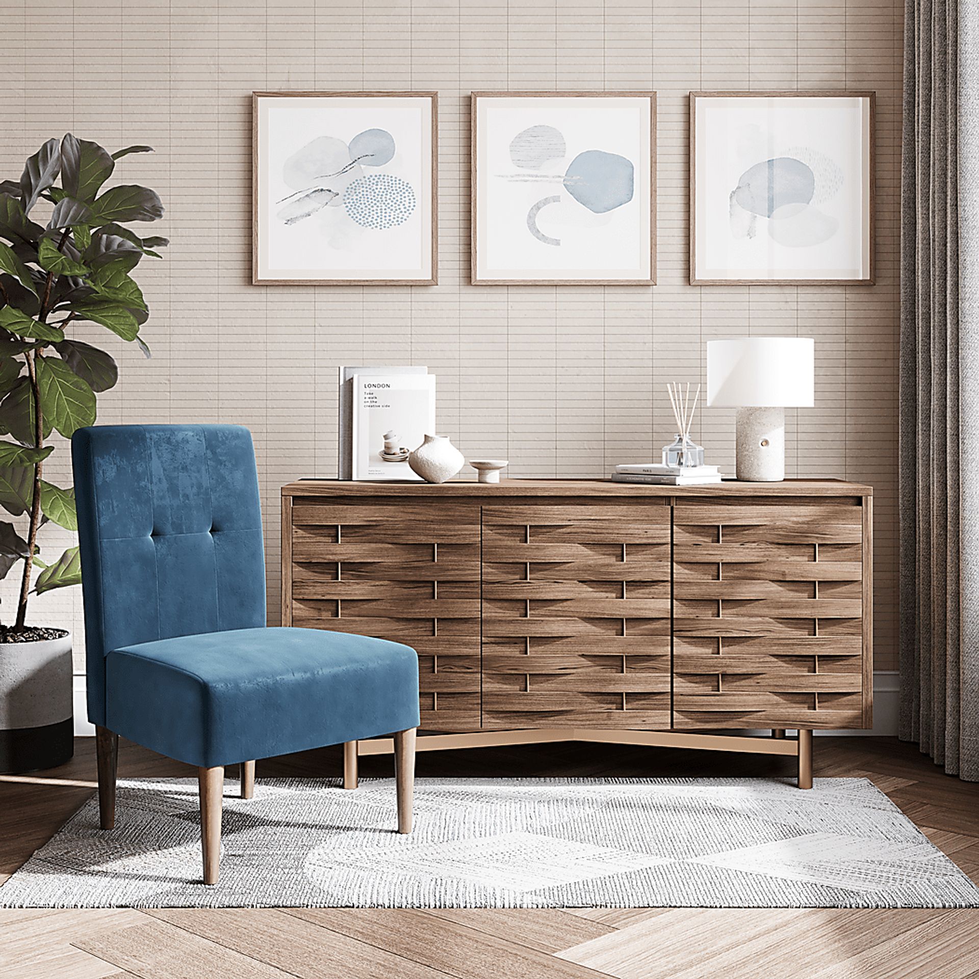 Aphiren Blue Accent Chair - Image 6