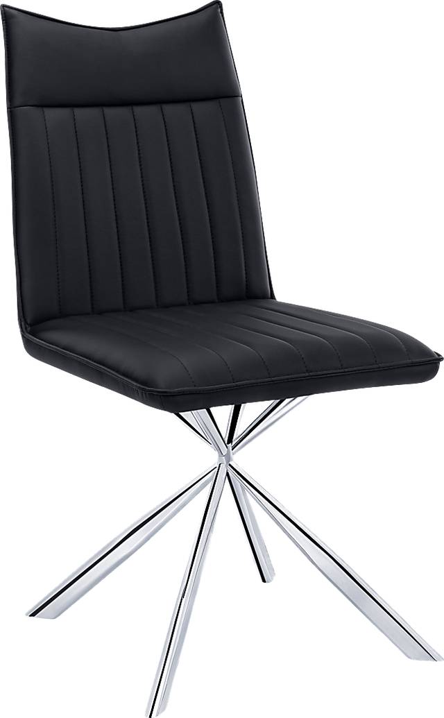 Appaloosa Black Chrome Side Chair, Set of 2 - Thumbnail - Image 2