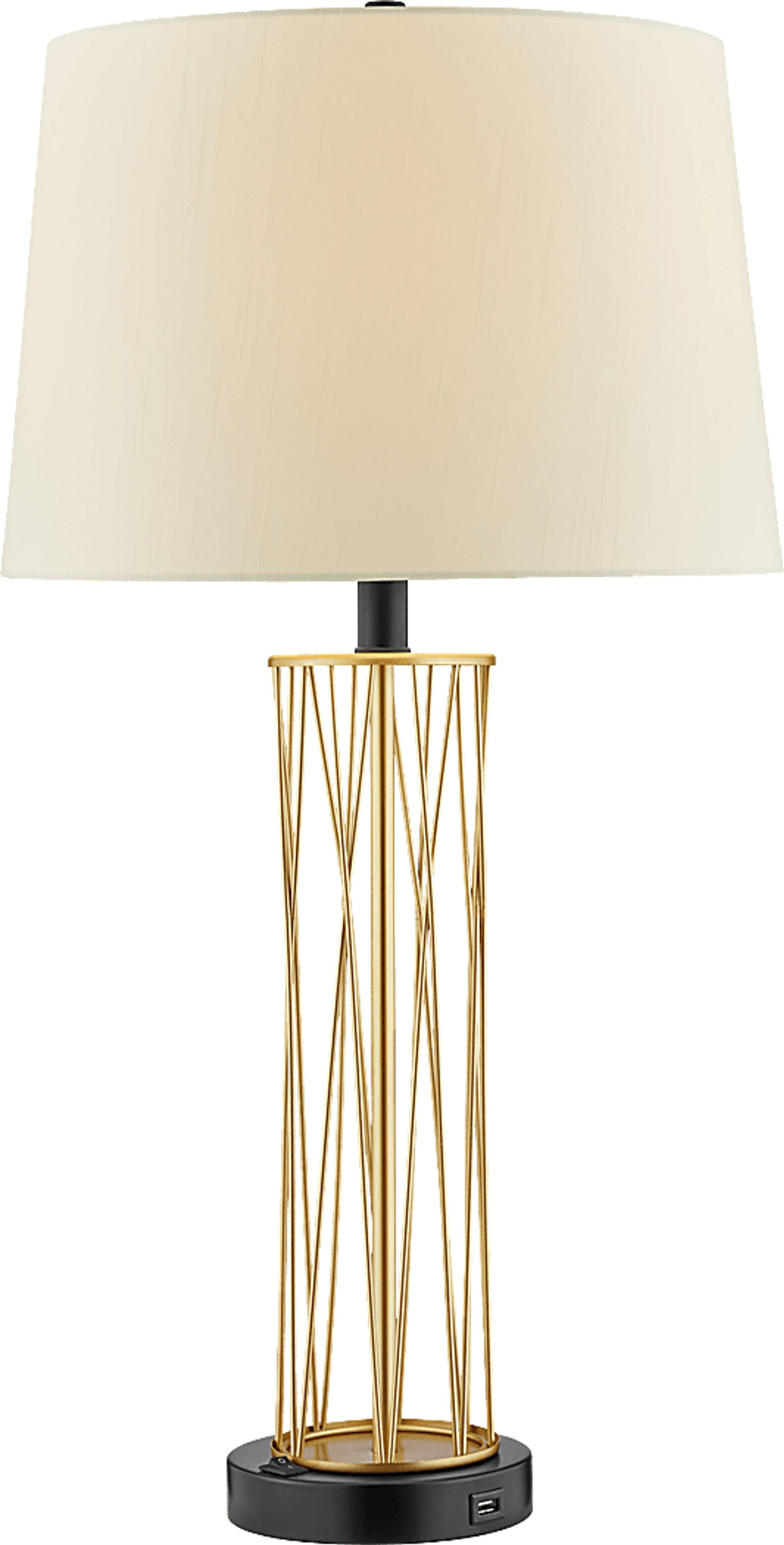 Appaloosa Point Gold Table Lamps, Set of 2 - Image 4