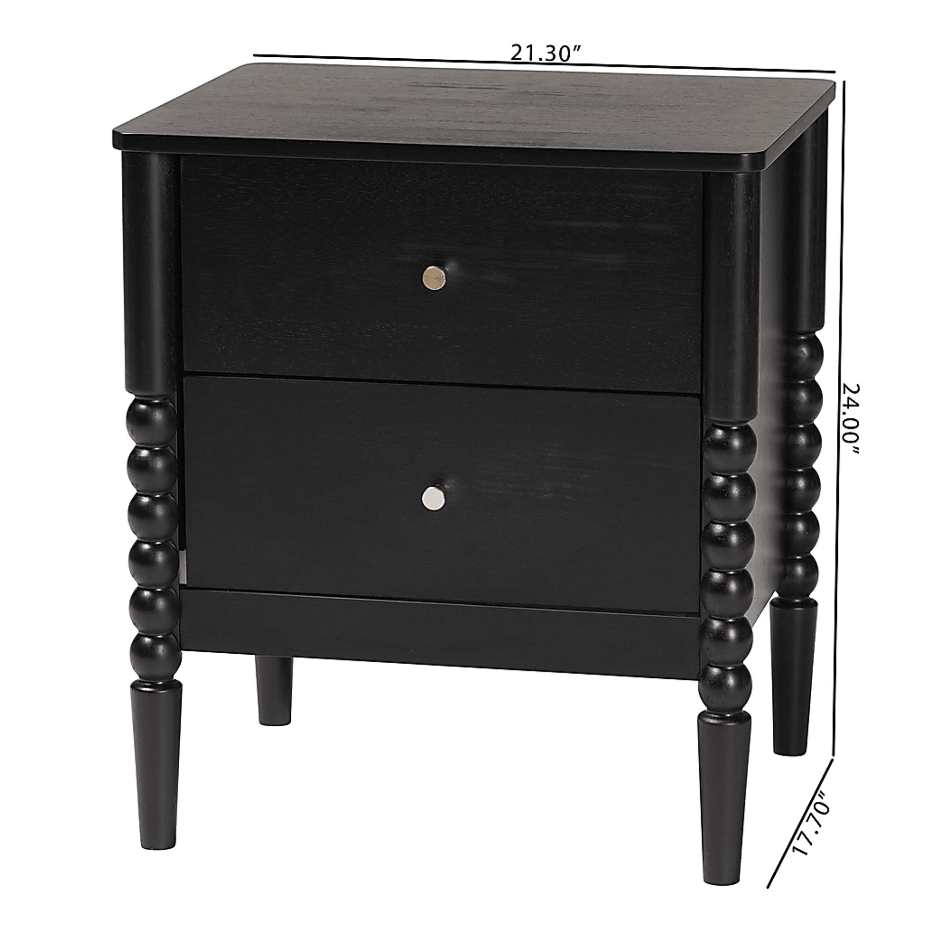 Appiation Black Nightstand - Image 8