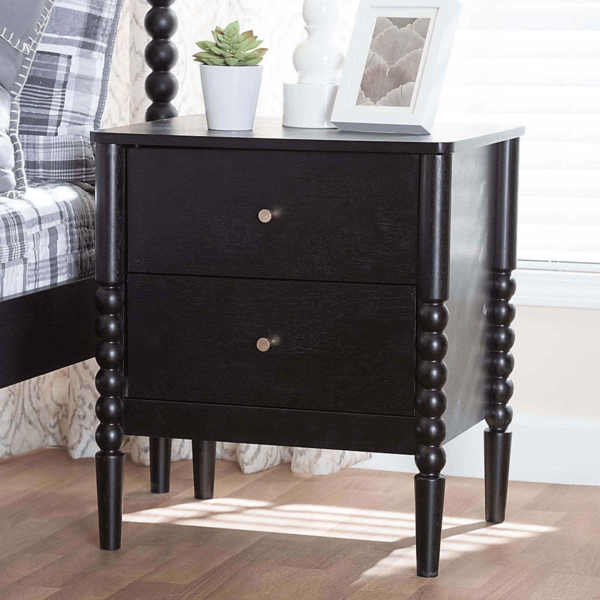 Appiation Black Nightstand - Image 3
