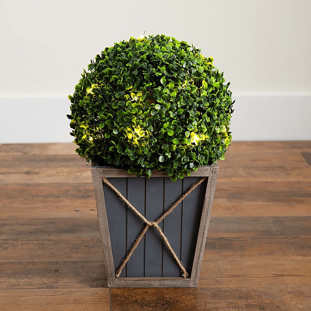 Appleberry I Green Artificial Boxwood Ball Topiary | Rooms to Go