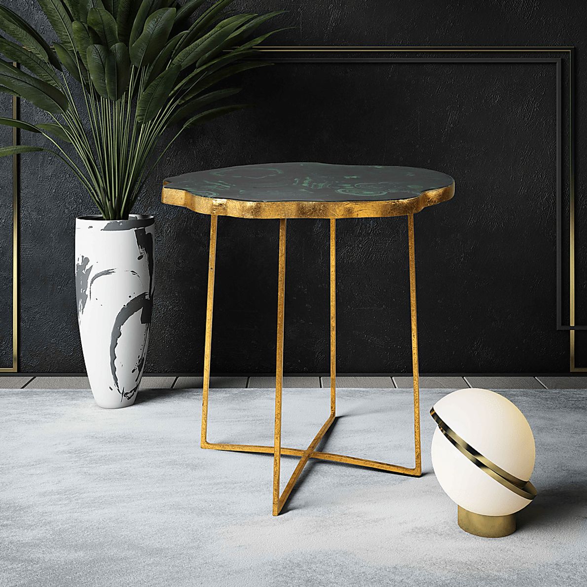 Appomattox Green Accent Table