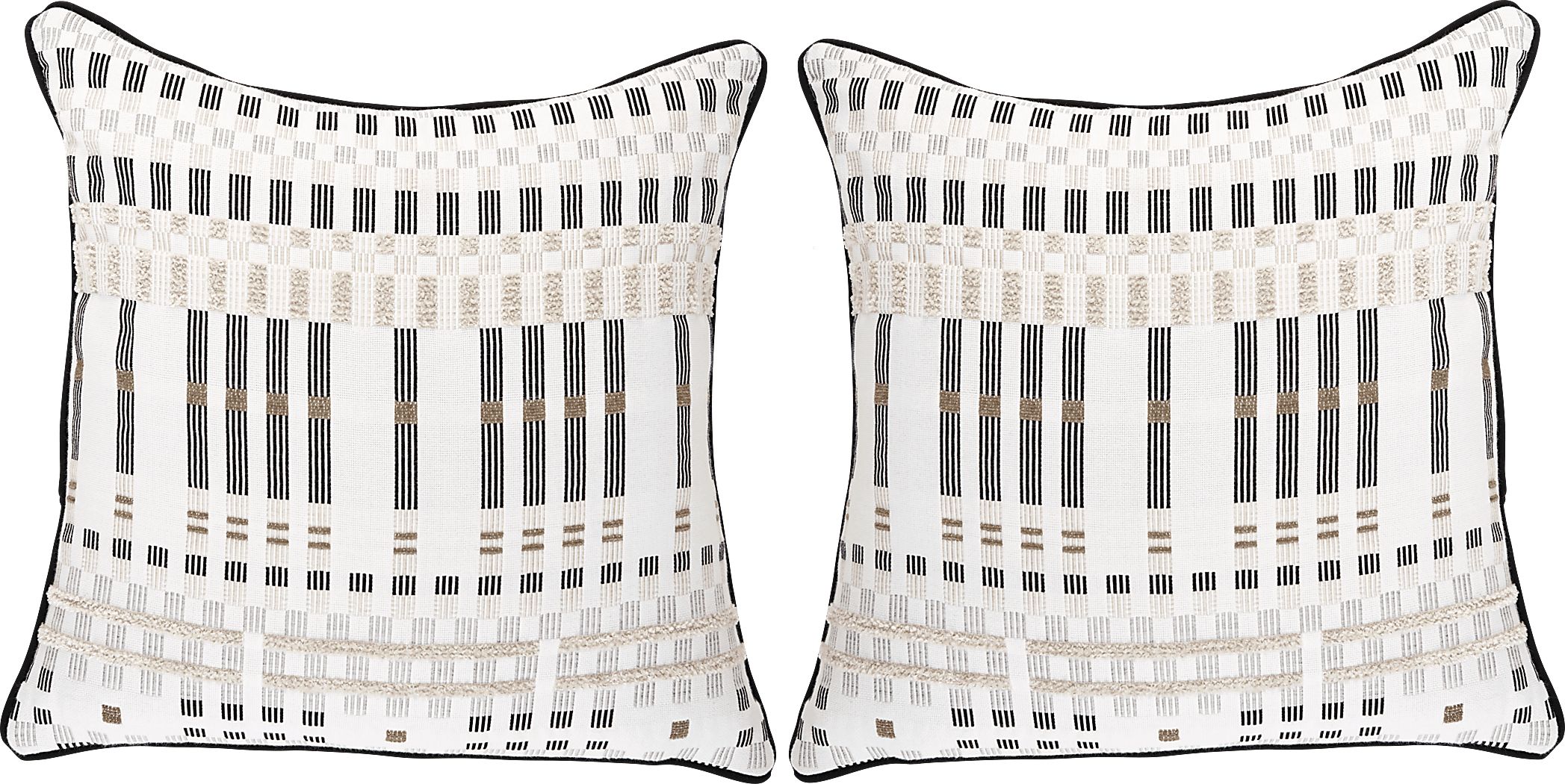 Approach Classic Beige Indoor/Outdoor Accent Pillows, Set of 2