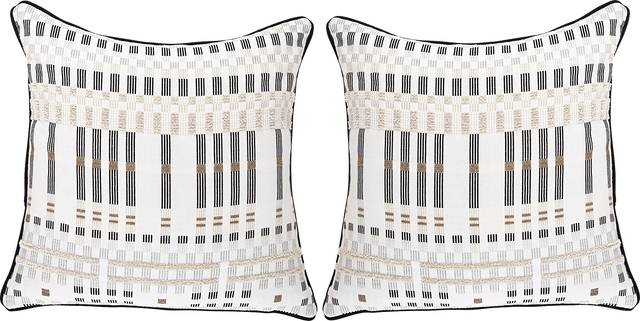 Approach Classic Beige Indoor/Outdoor Accent Pillows, Set of 2 - Thumbnail - Image 1
