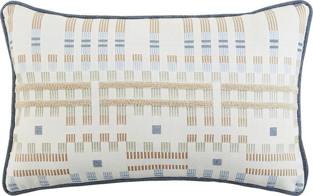 Approach Shore Blue Indoor/Outdoor Kidney Pillow