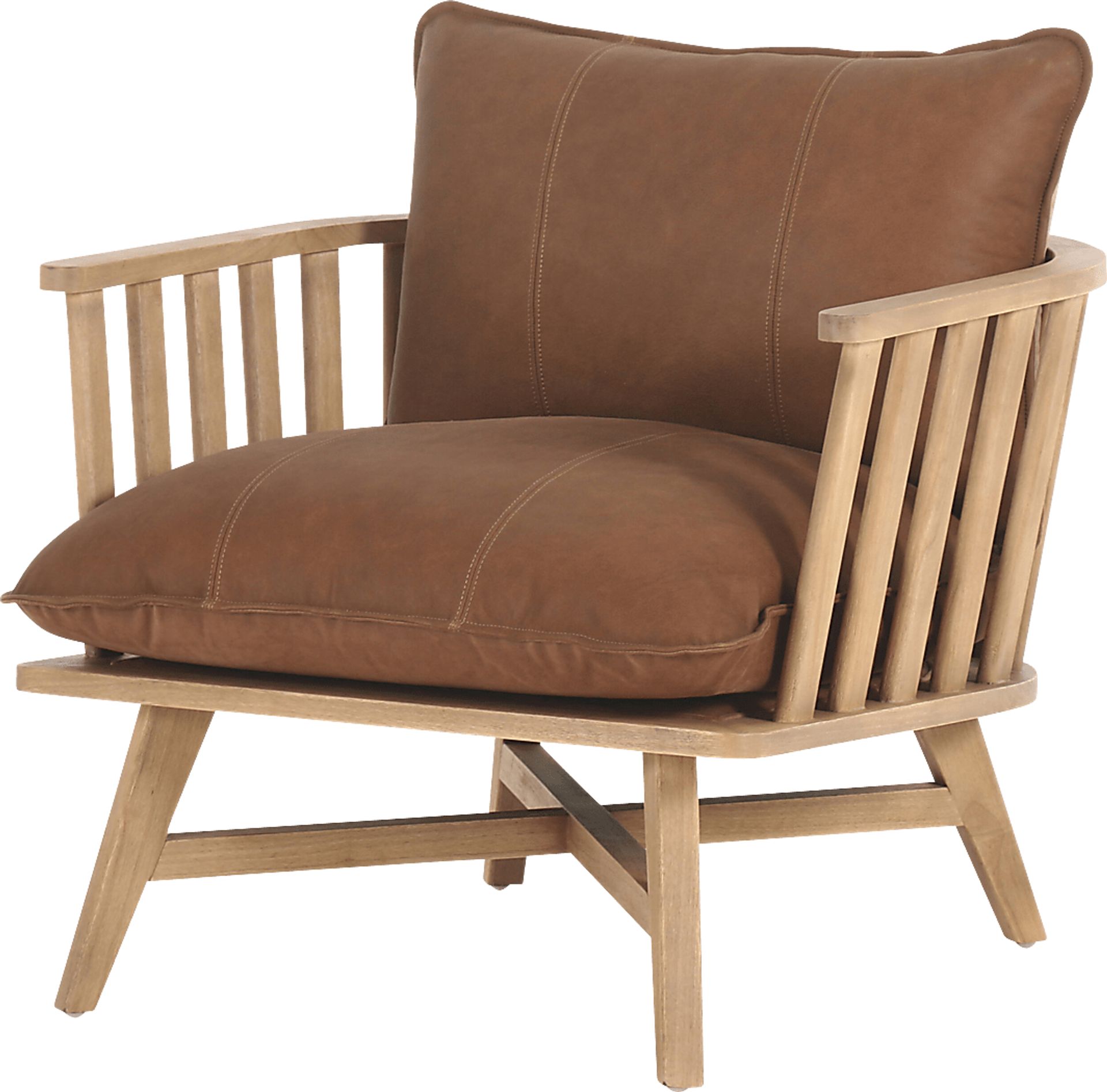 Apricio Brown Accent Chair - Image 1