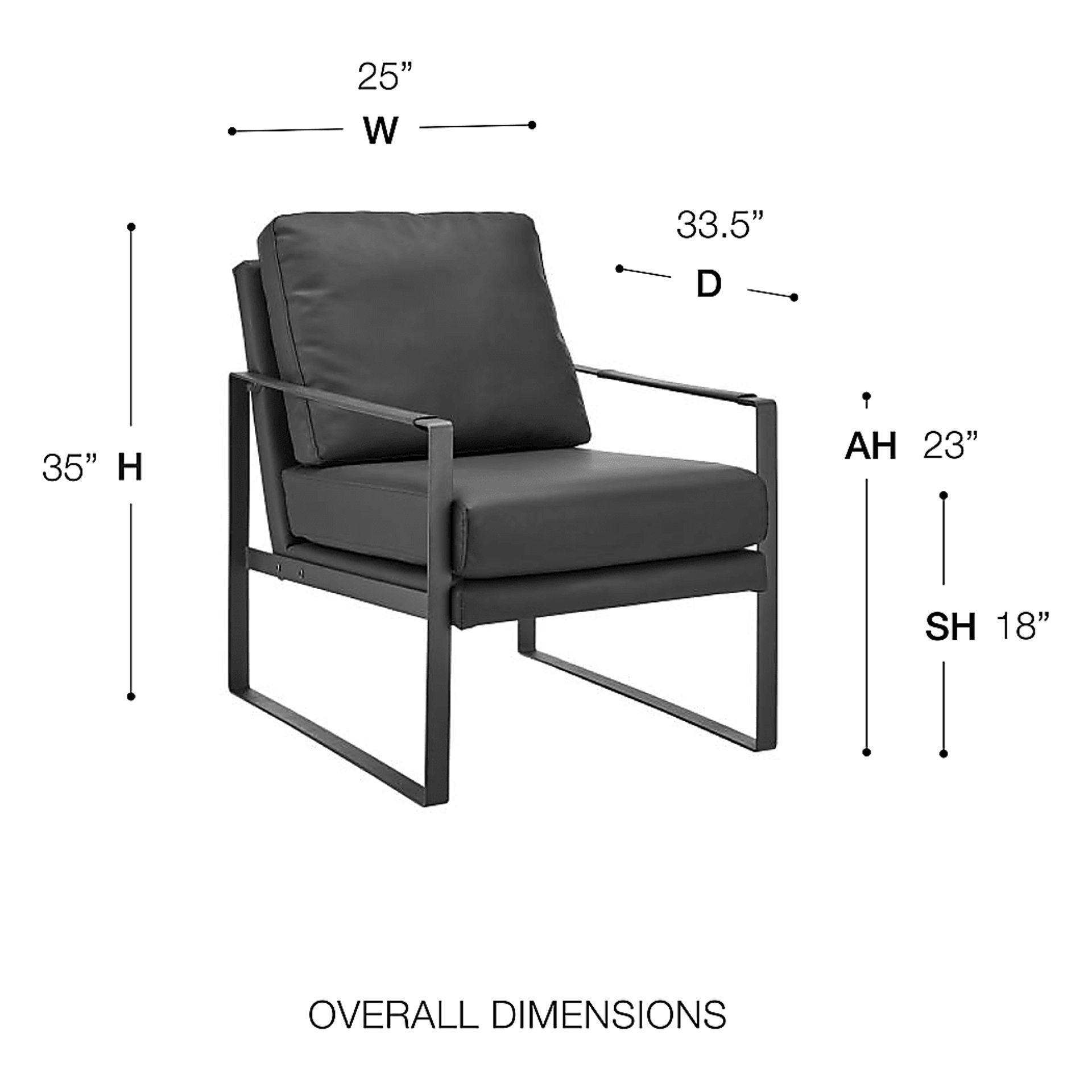 Apricoy Black Accent Chair - Image 2