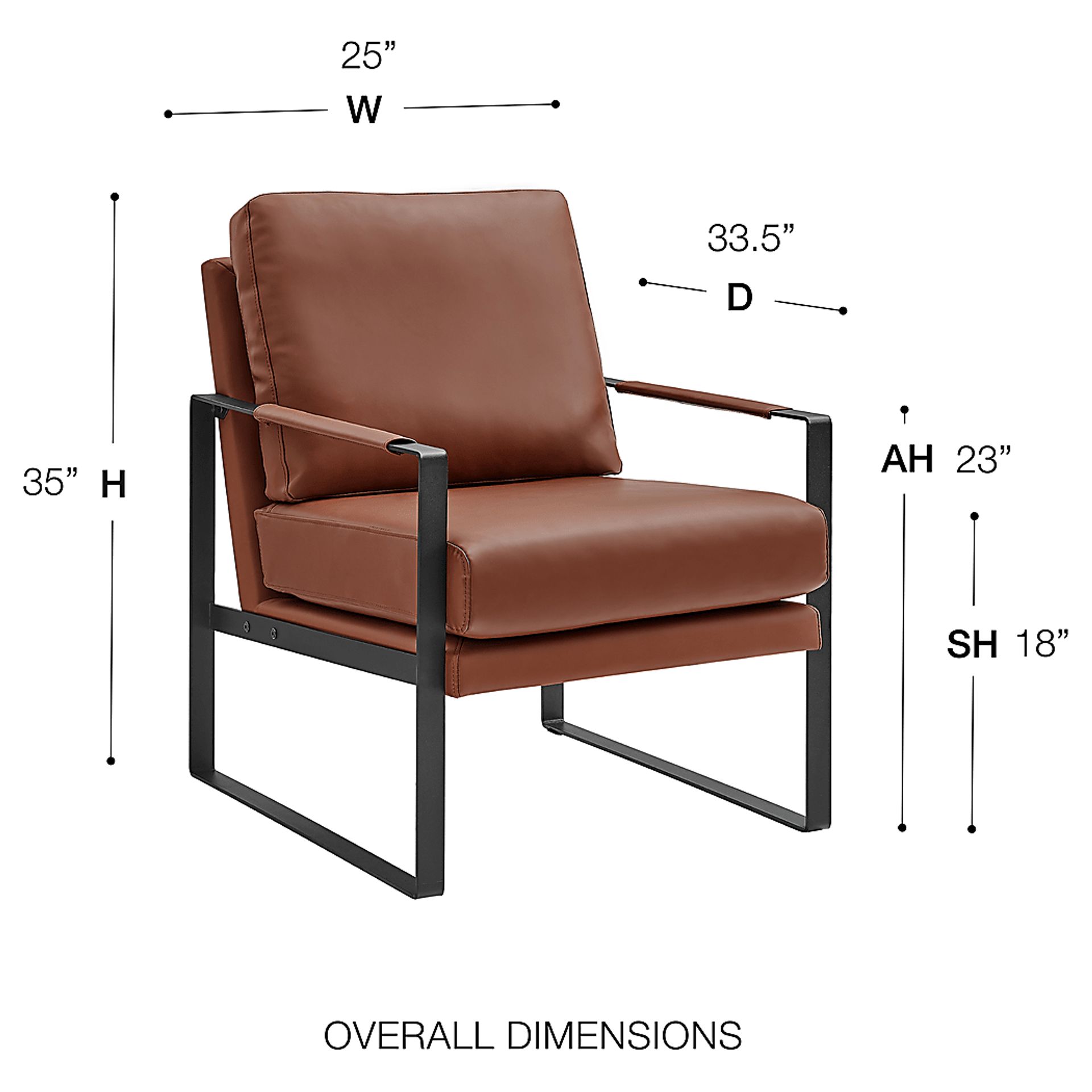 Apricoy Brown Accent Chair - Image 9
