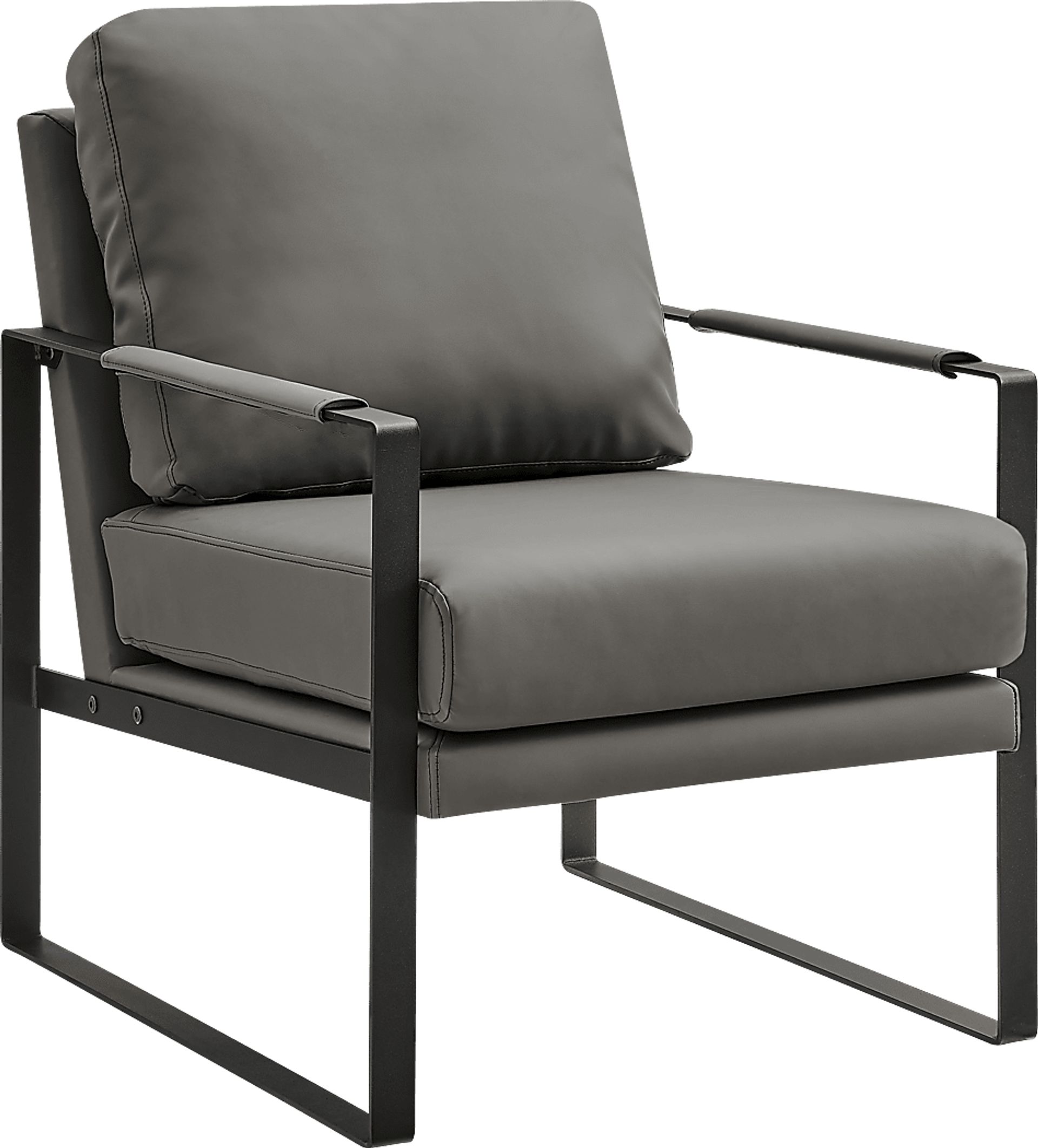 Apricoy Dark Gray Accent Chair - Image 2