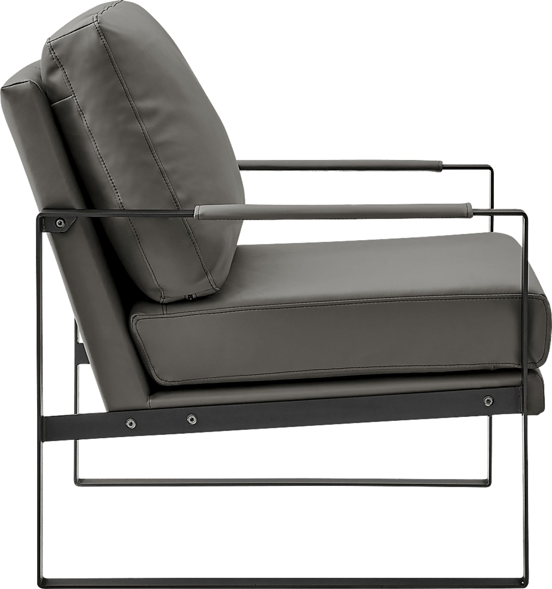 Apricoy Dark Gray Accent Chair - Image 3