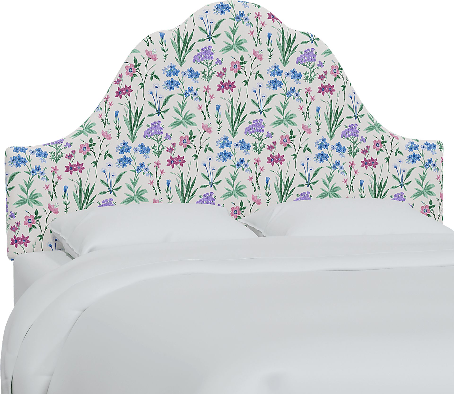 Aquaflor Blue Full Upholstered Headboard - Image 1
