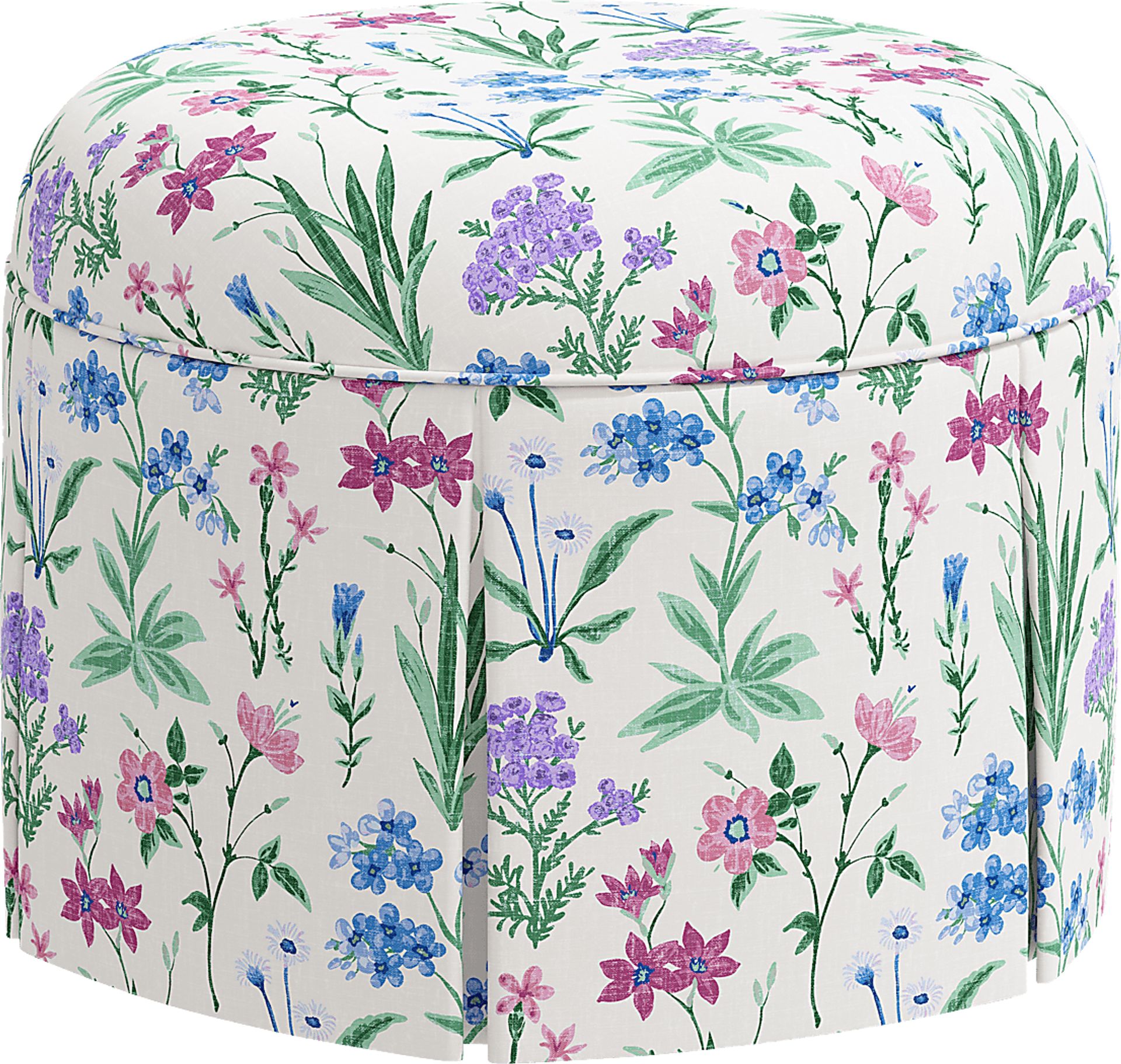 Aquaflor Blue Ottoman - Image 1