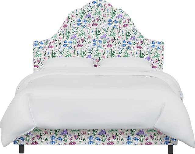 Aquaflor Blue Queen Upholstered Bed - Thumbnail - Image 2