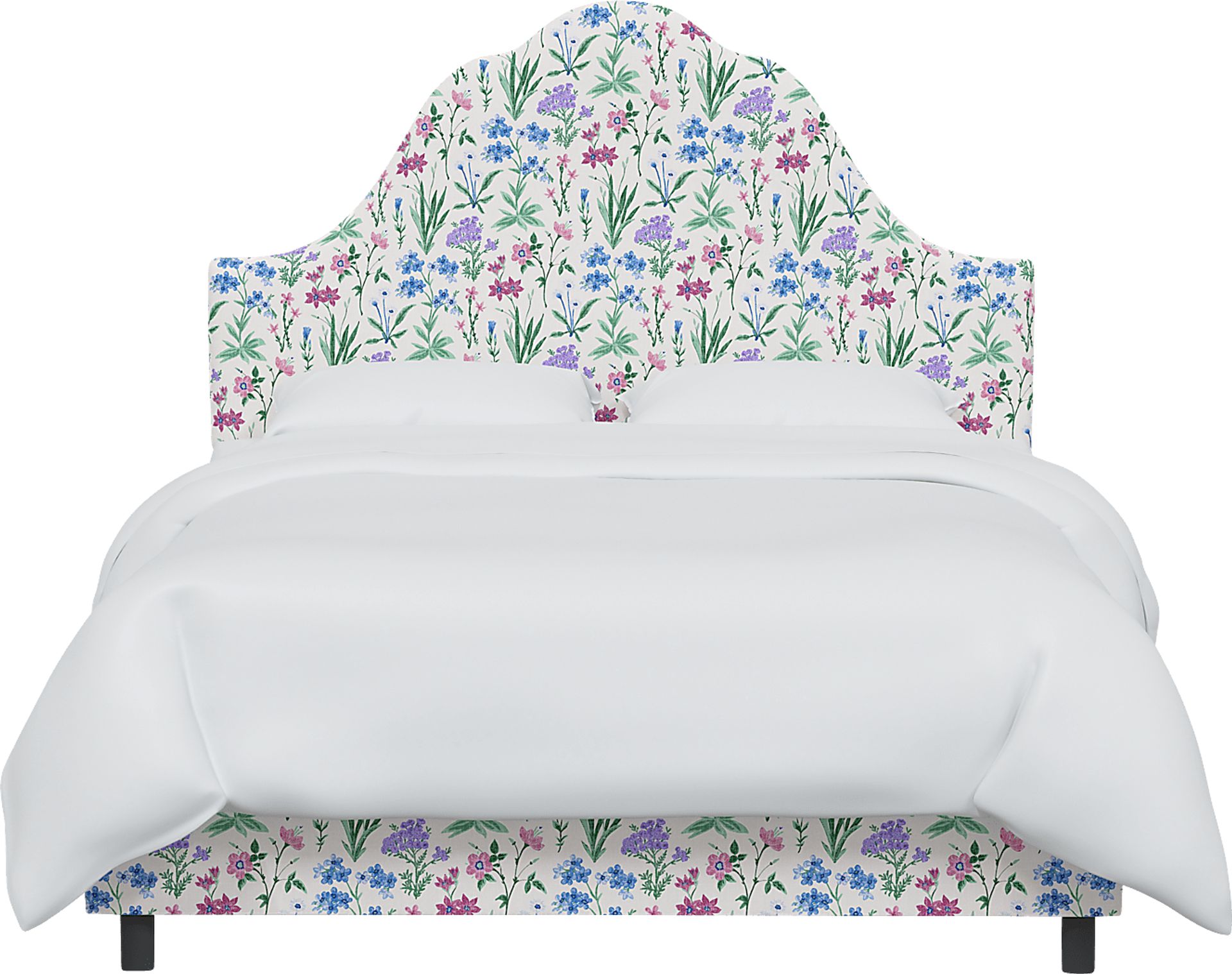 Aquaflor Blue Queen Upholstered Bed - Image 2