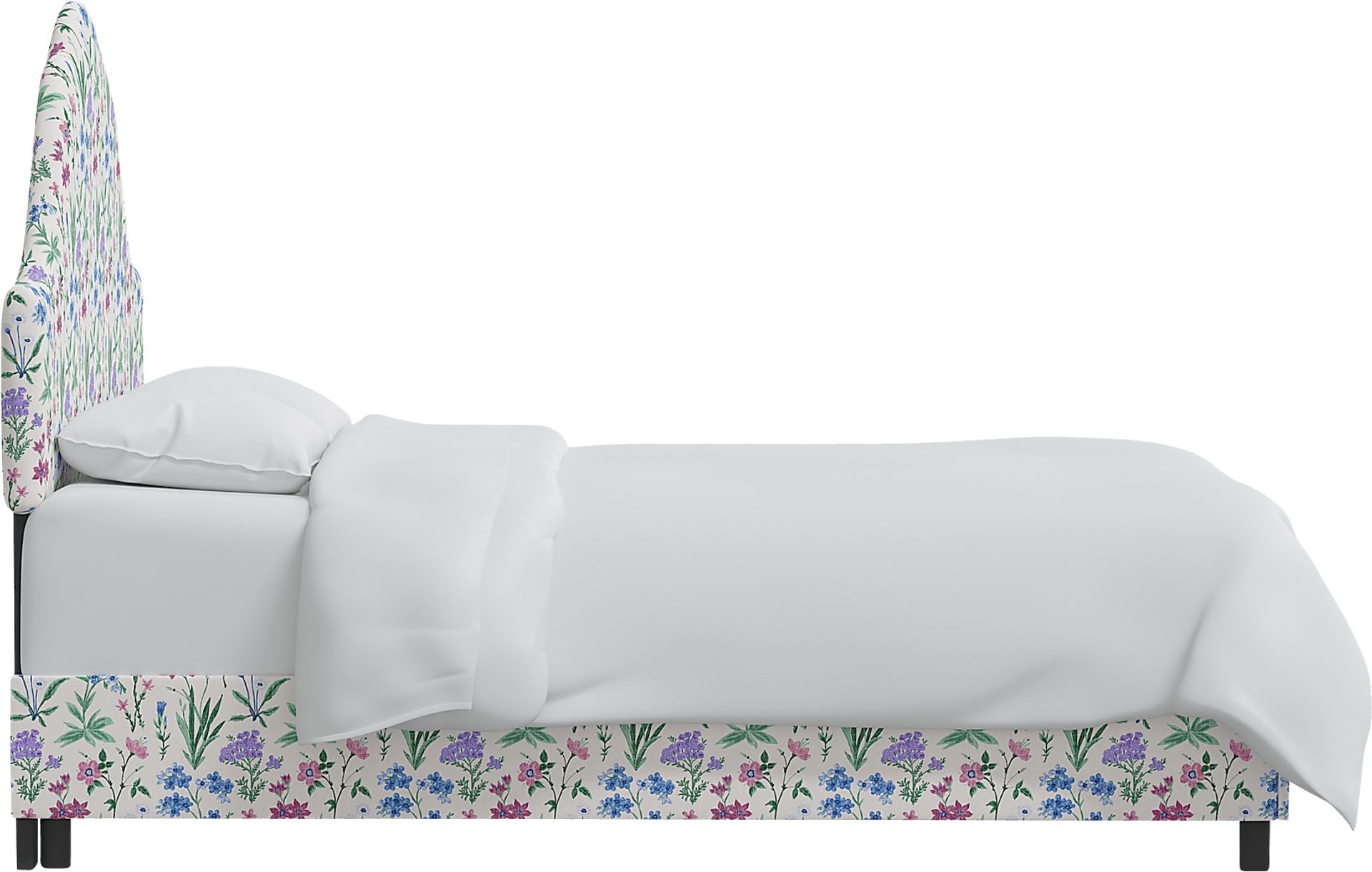 Aquaflor Blue Queen Upholstered Bed - Image 3