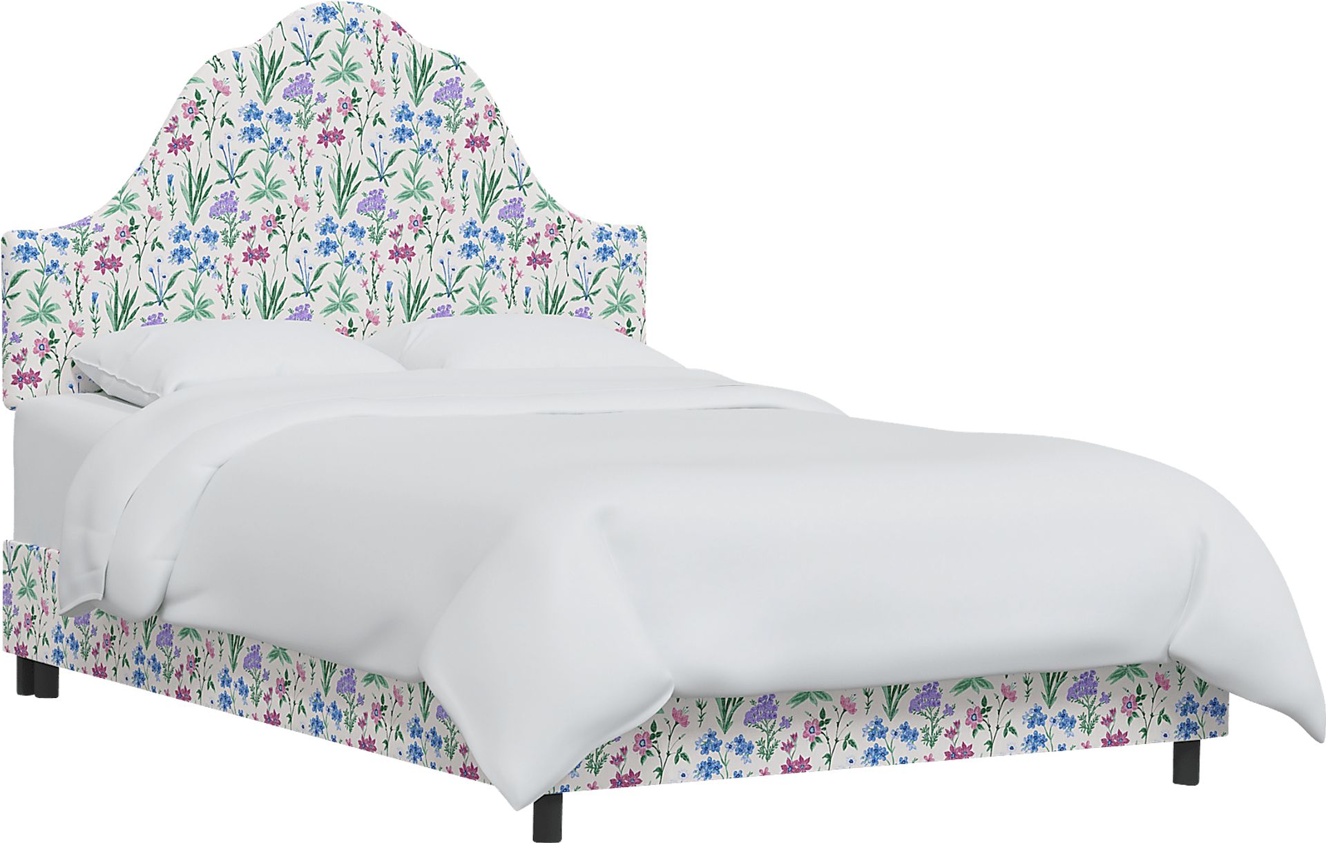 Aquaflor Blue Queen Upholstered Bed - Image 1