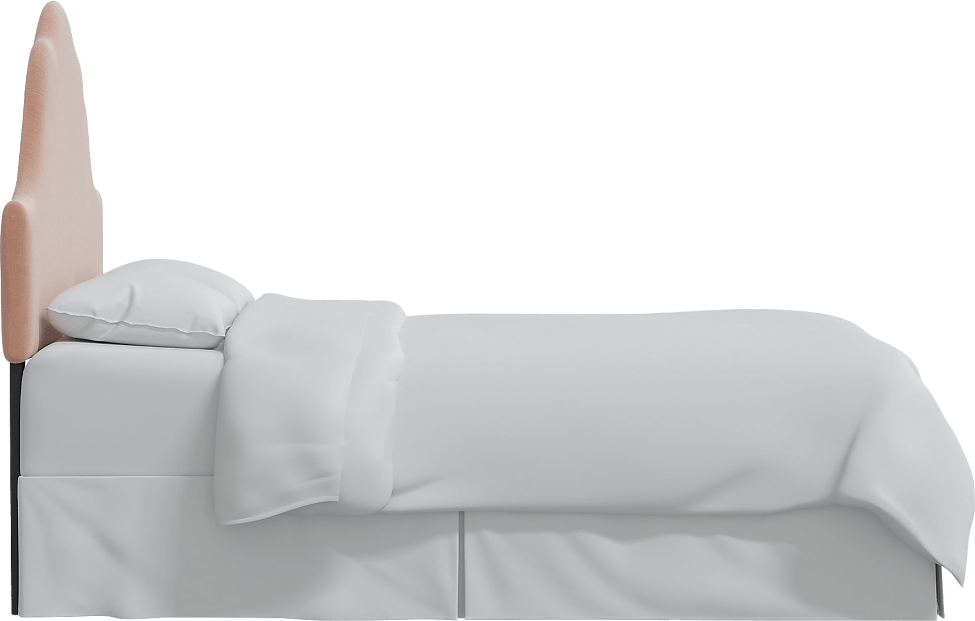 Aquaflor Pink Full Upholstered Headboard - Image 3