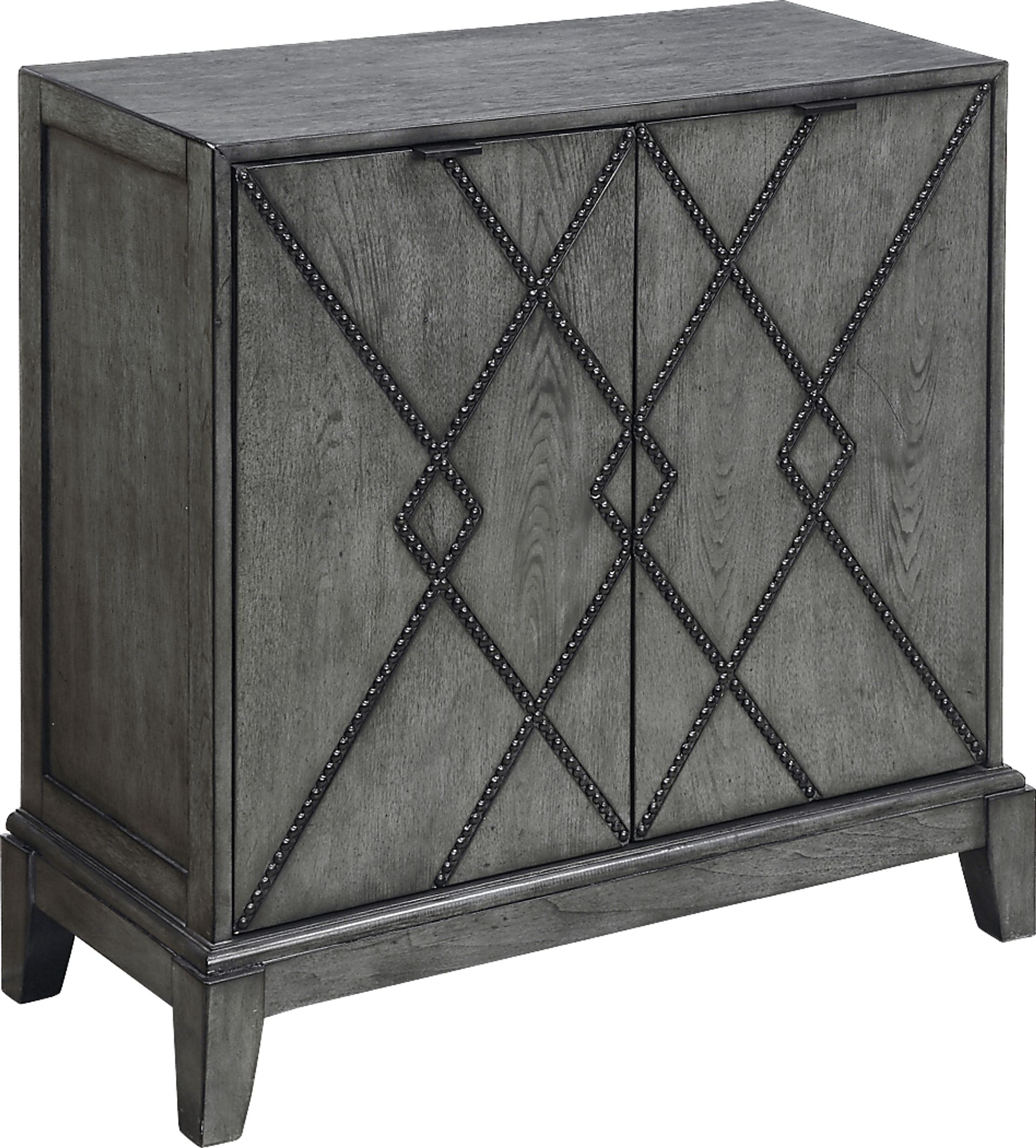 Aquan Gray Accent Cabinet - Image 1