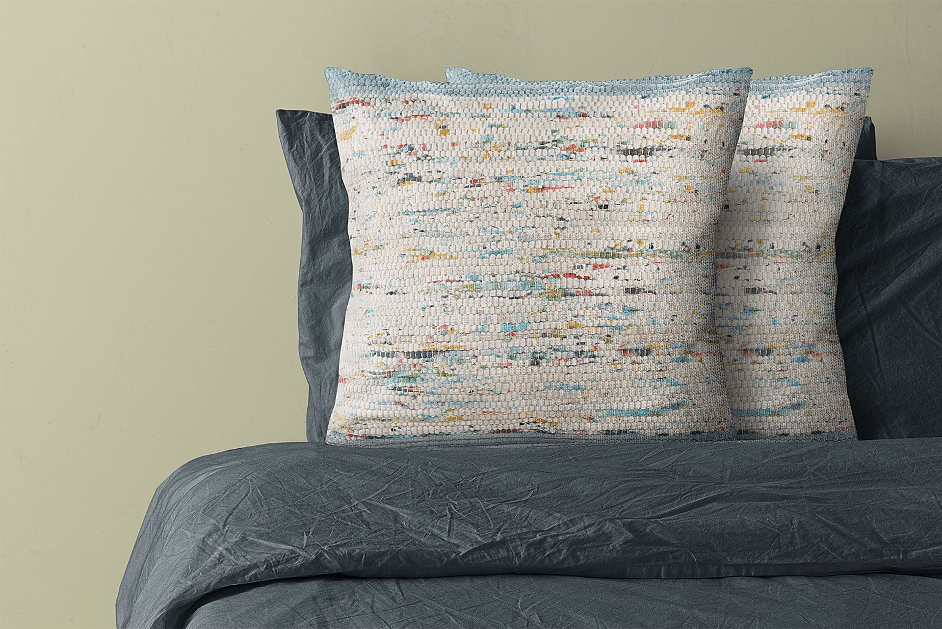 Aquara Blue Accent Pillow, Set of 2 - Image 3