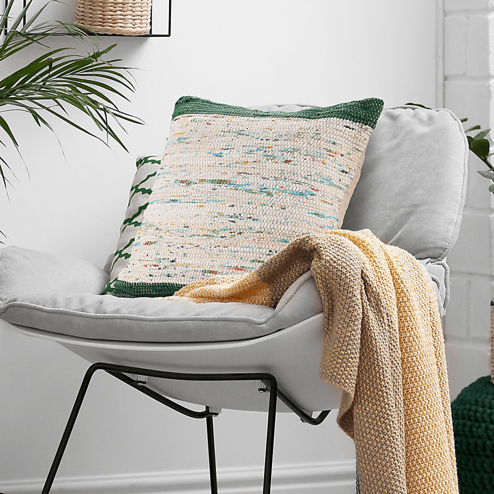 Aquara Green Accent Pillow, Set of 2 - Image 2