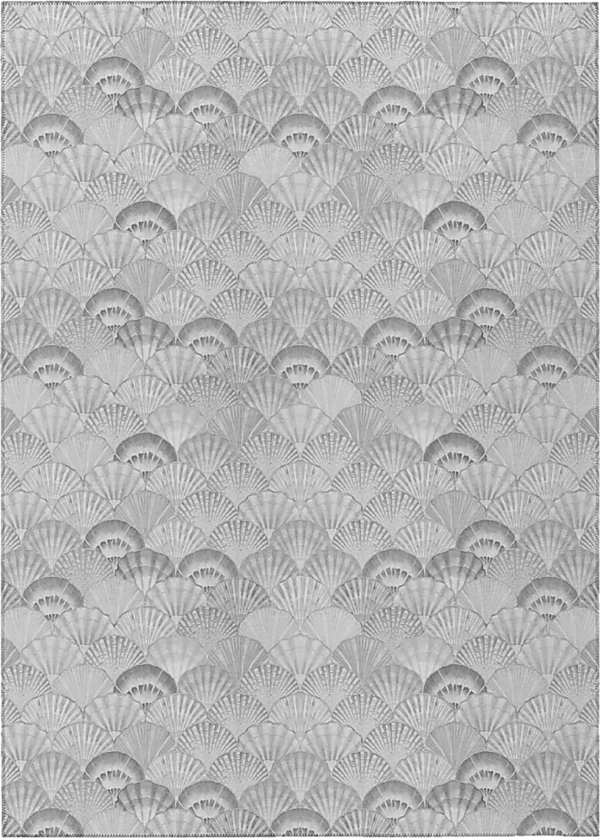 Aquarena Gray 3' x 5' Rug - Image 1