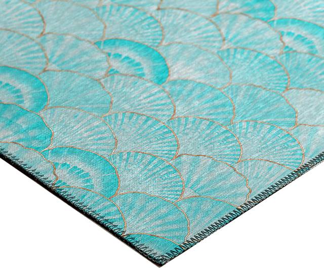 Aquarena Blue 3' x 5' Rug - Thumbnail - Image 4