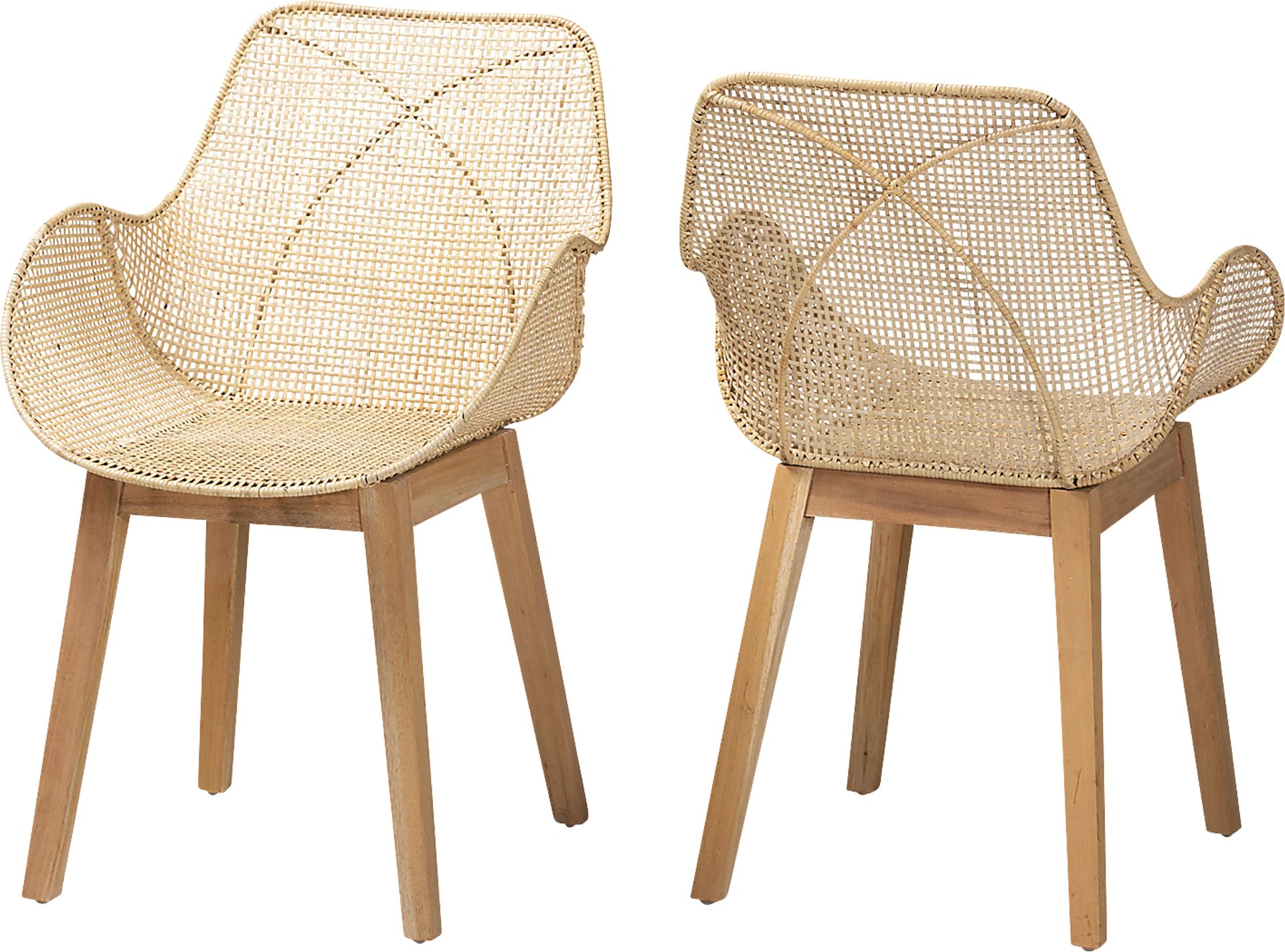 Aquidneck Natural Arm Chair, Set of 2 - Image 1