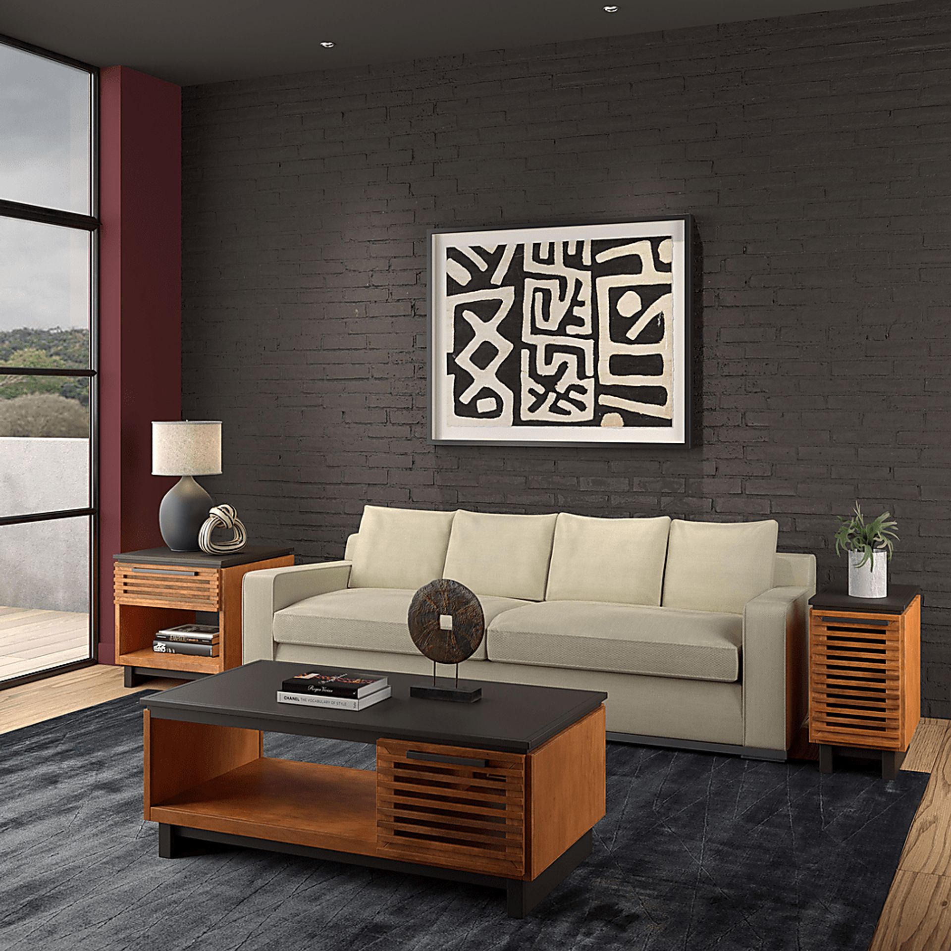 Aquil Brown End Table - Image 2