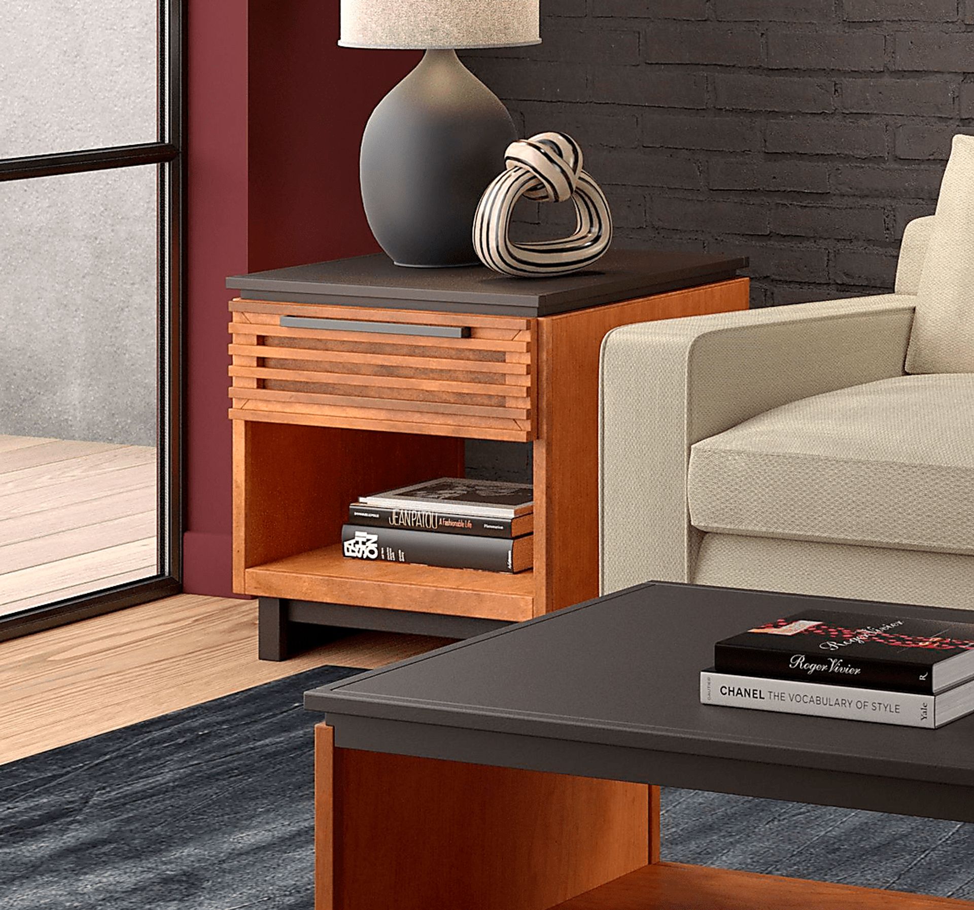Aquil Brown End Table - Image 3