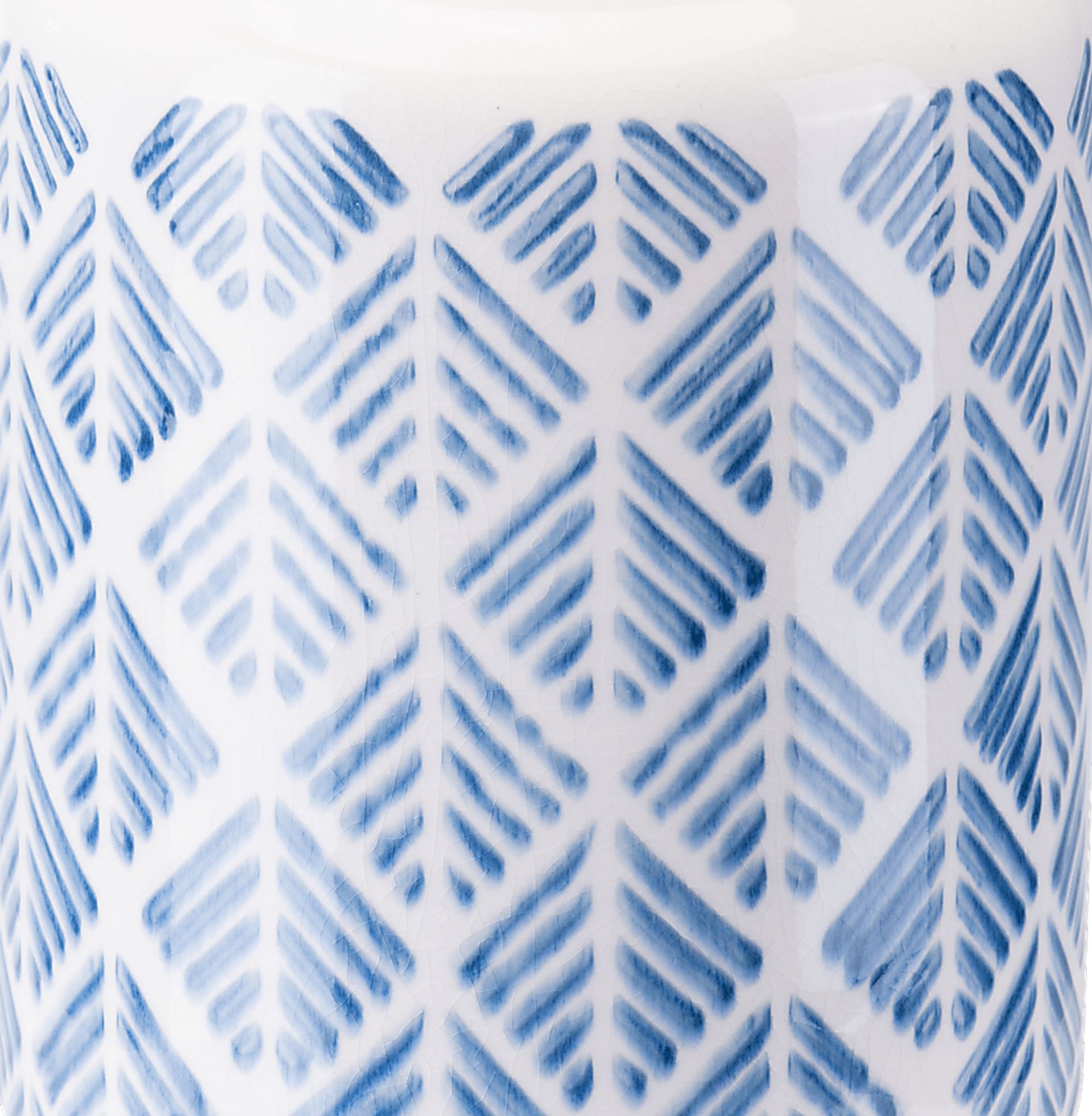 Aquitaine Blue and White Large Outdoor Vase - Image 3