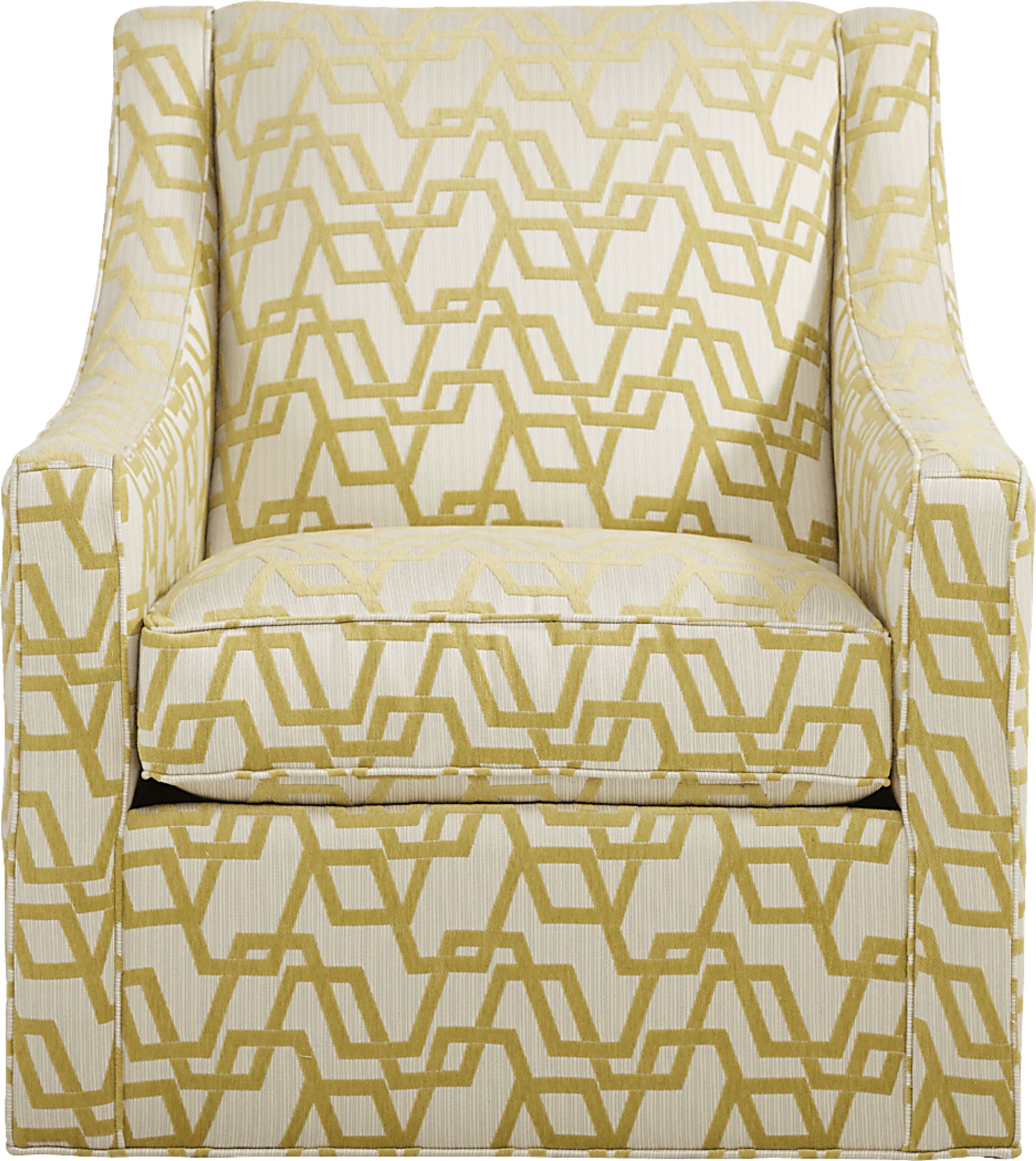 Arabela Gold Accent Swivel Chair - Image 2