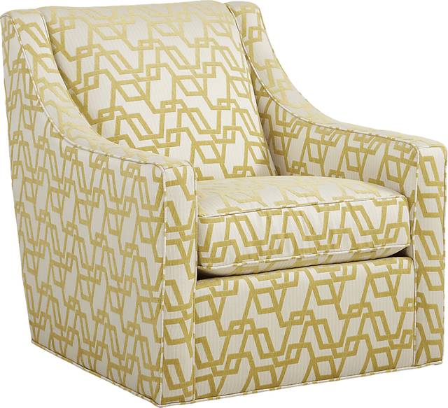 Arabela Gold Accent Swivel Chair - Thumbnail - Image 1